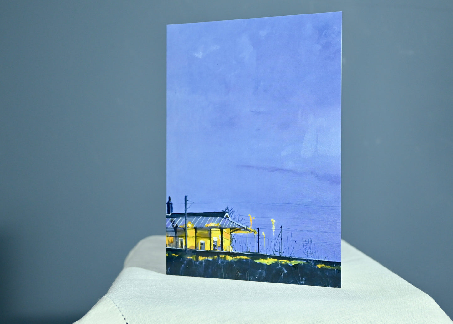 Cathcart Train Station, Glasgow, Greeting Card