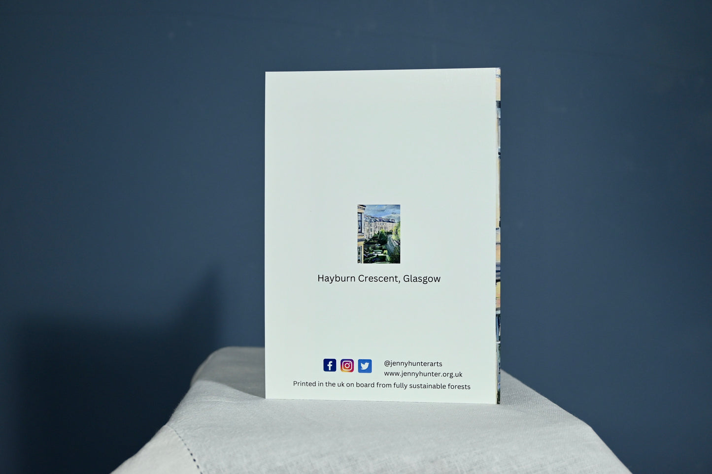Hayburn Crescent, Glasgow, Greeting Card