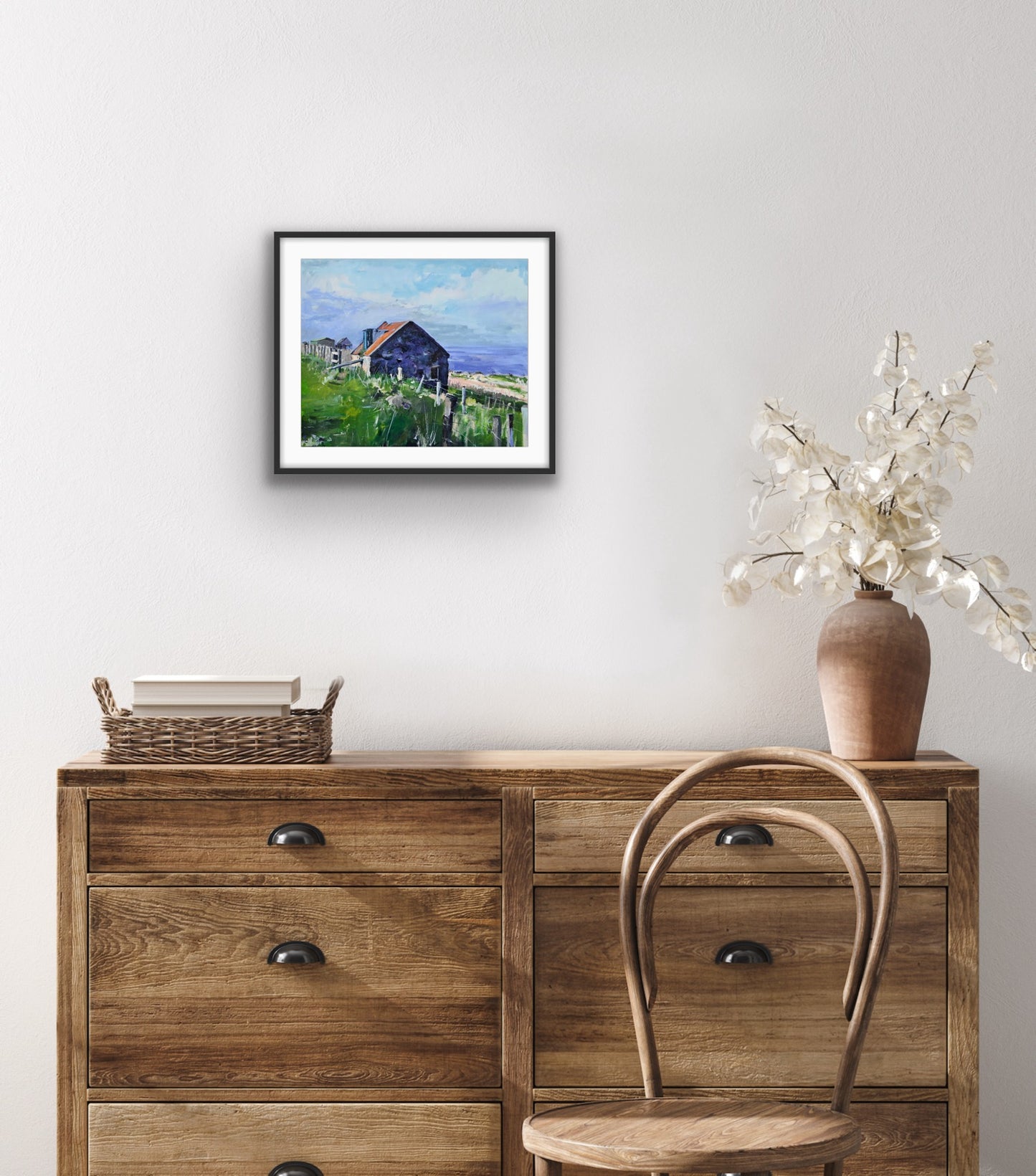 Tin Roof, Geary, Skye, Fine Art Print Framed Print