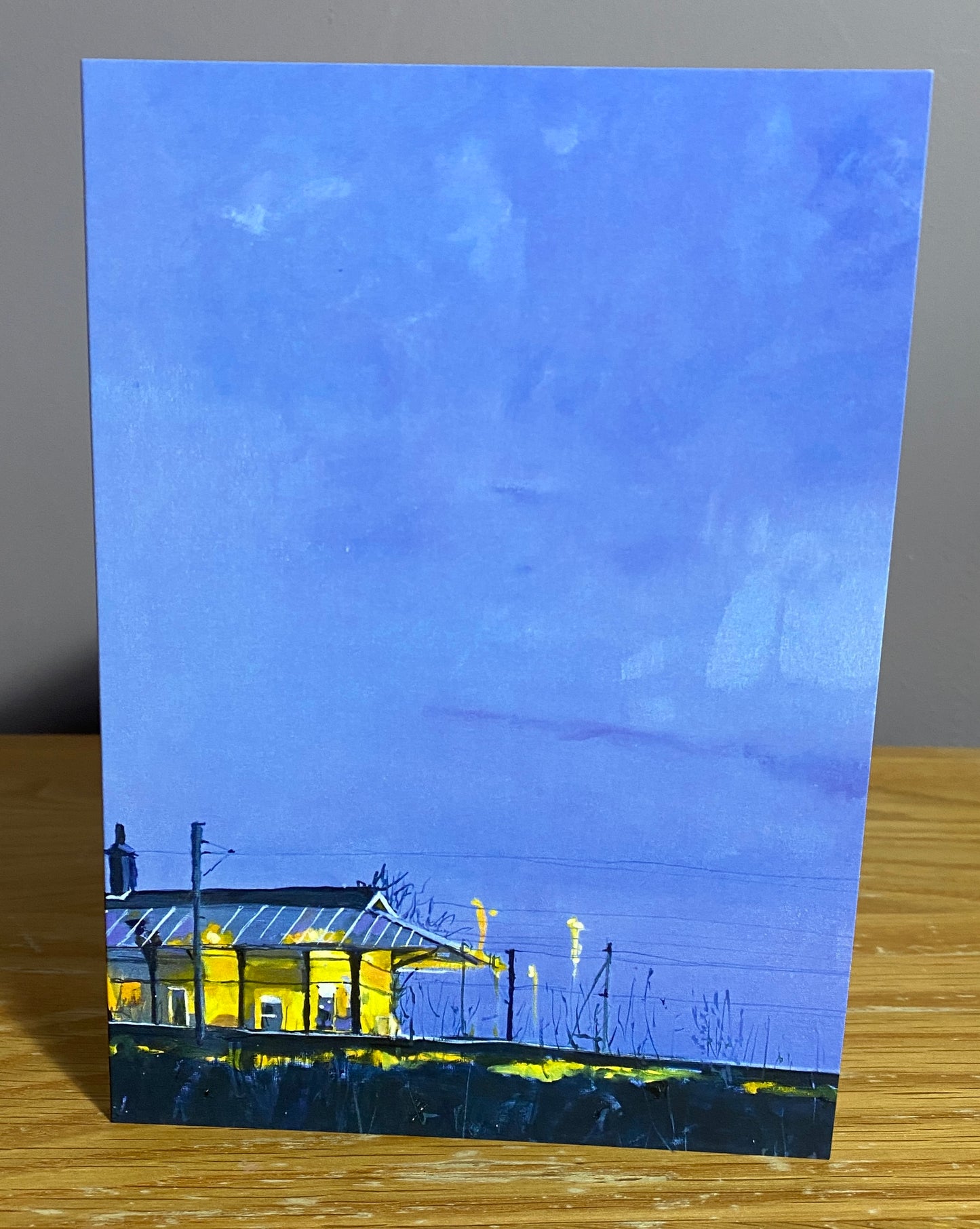 Cathcart Train Station, Glasgow, Greeting Card