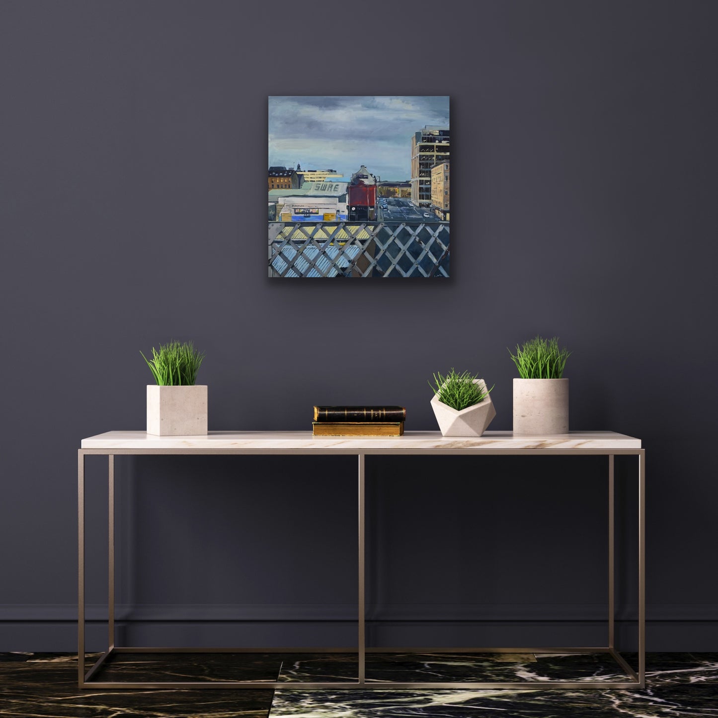 Tradeston, Railway Bridge, Fine Art Canvas Print