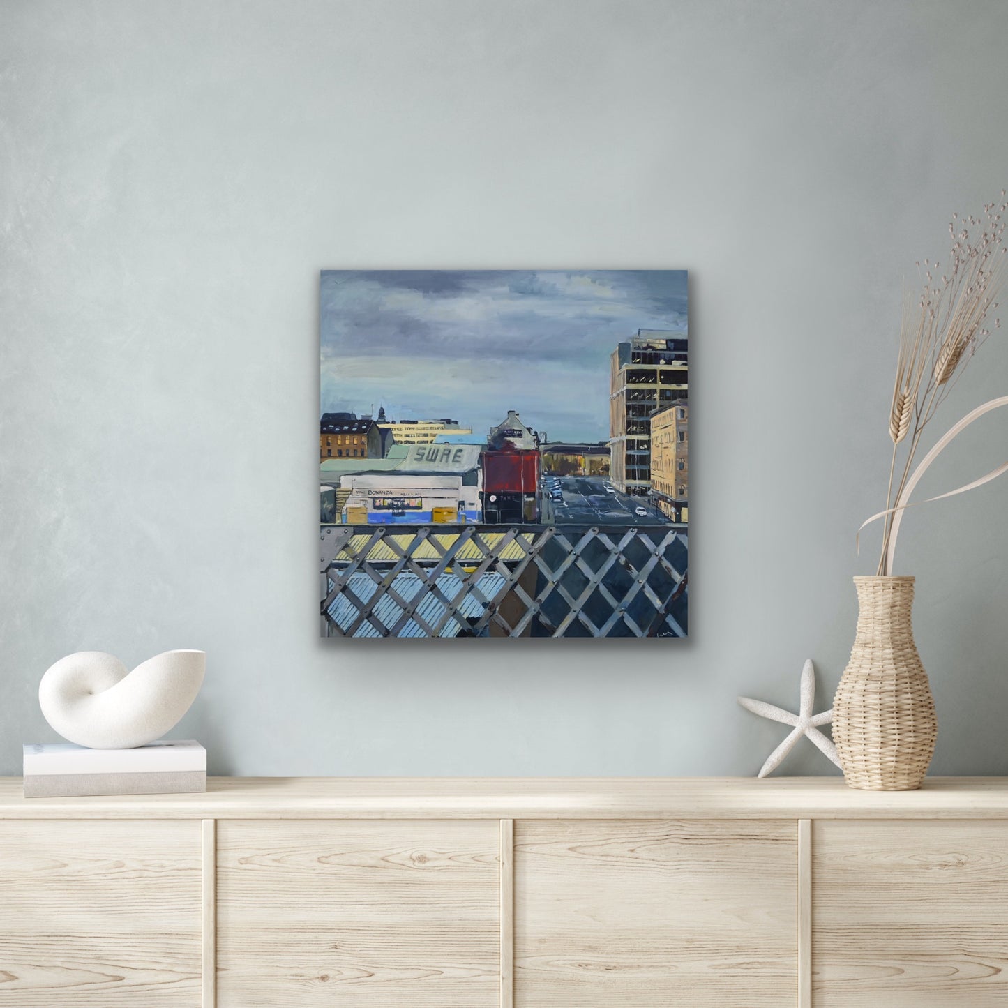 Tradeston, Railway Bridge, Fine Art Canvas Print