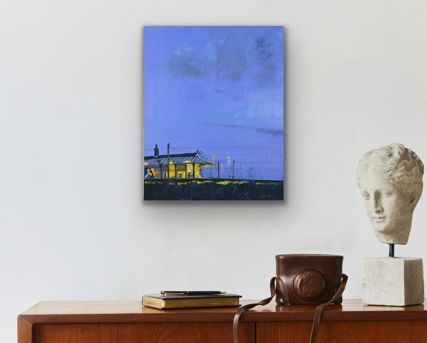 Cathcart Train Station, Oil on Canvas