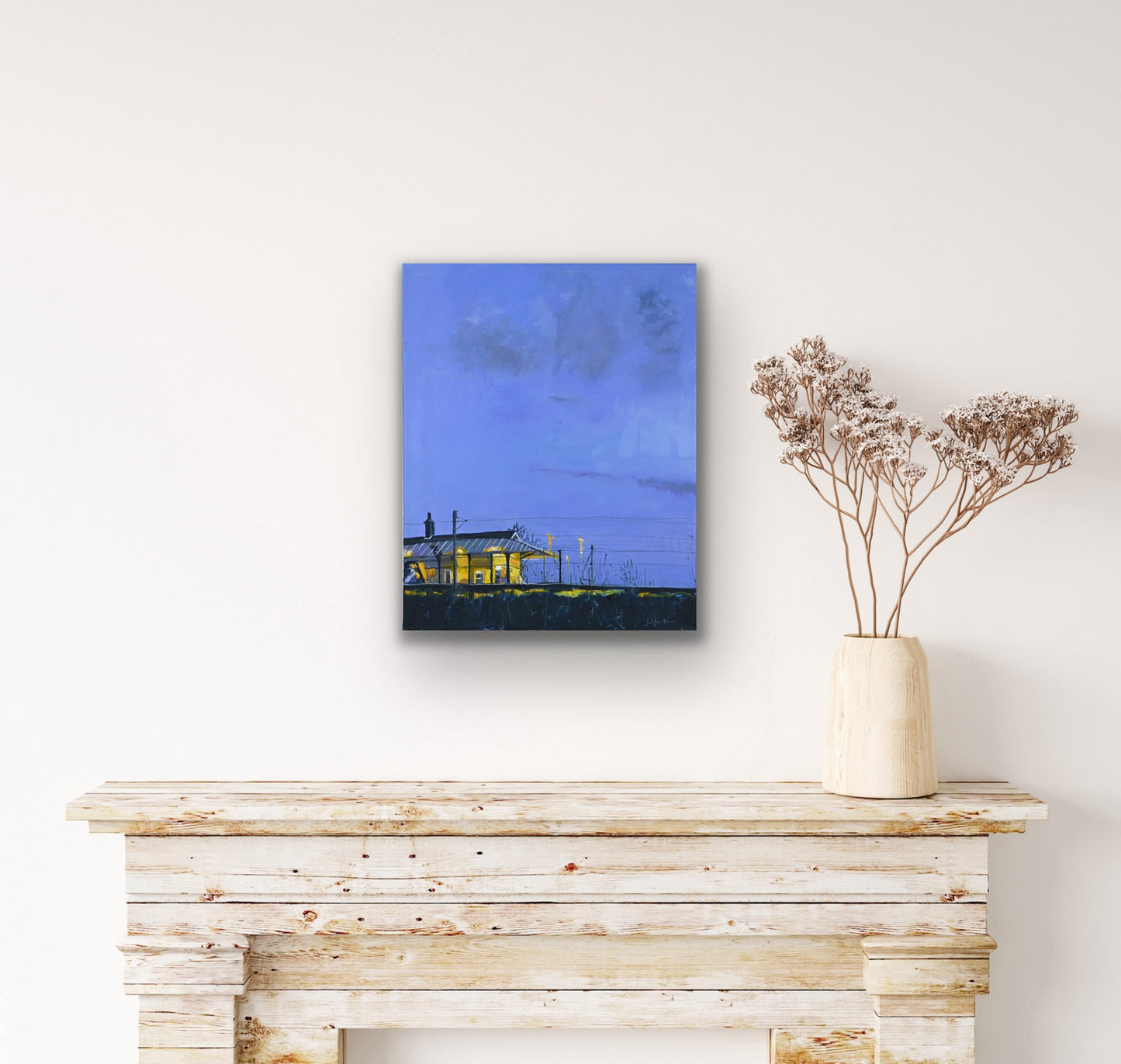 Cathcart Train Station, Oil on Canvas