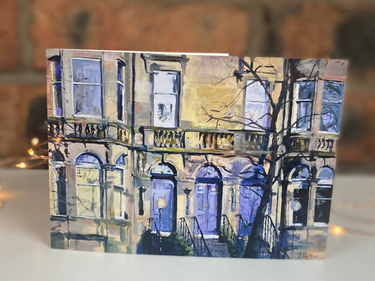 Queens Drive, Glasgow, Greeting Card