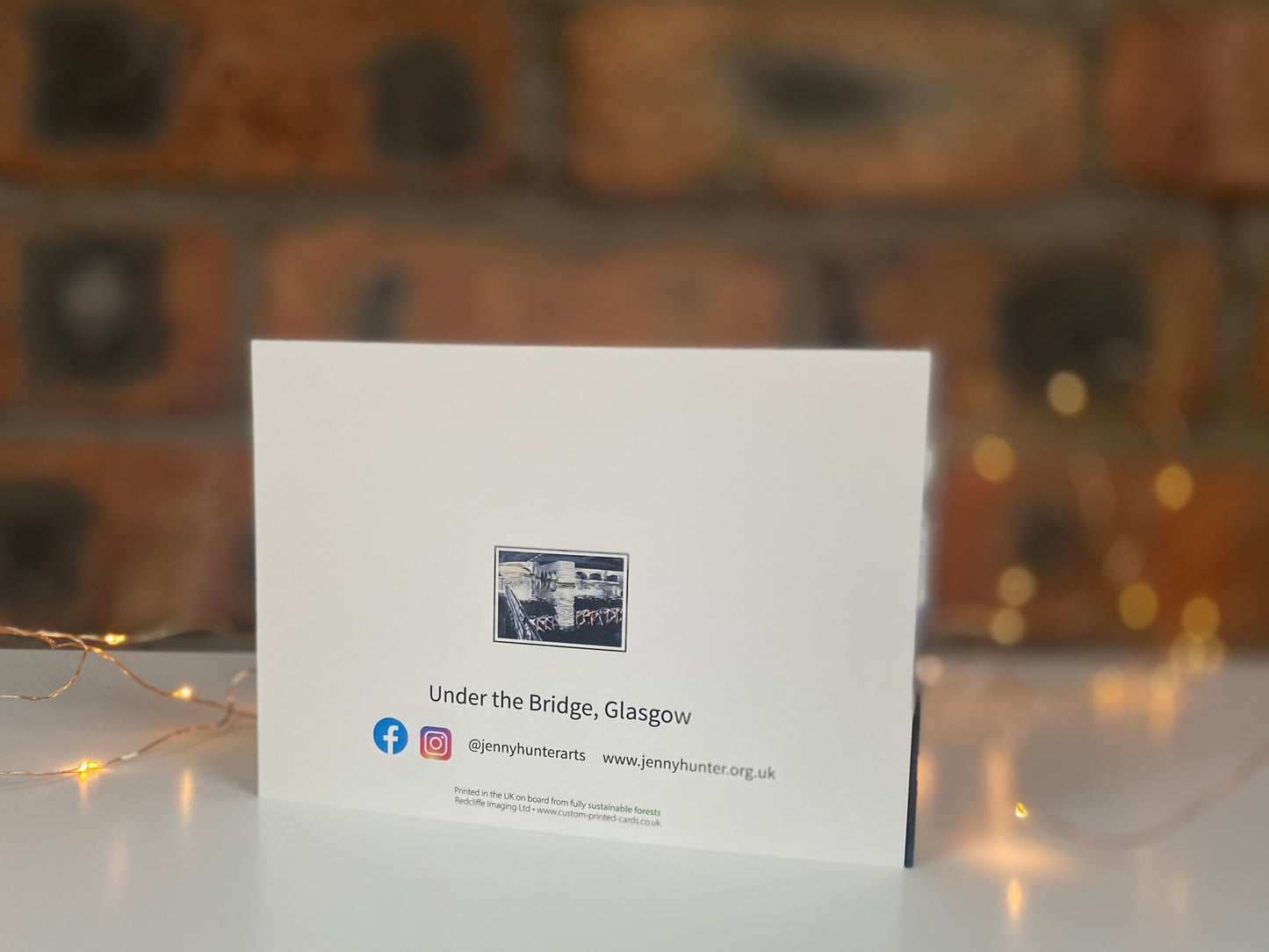 Under The Bridge, Glasgow, Greetings Card