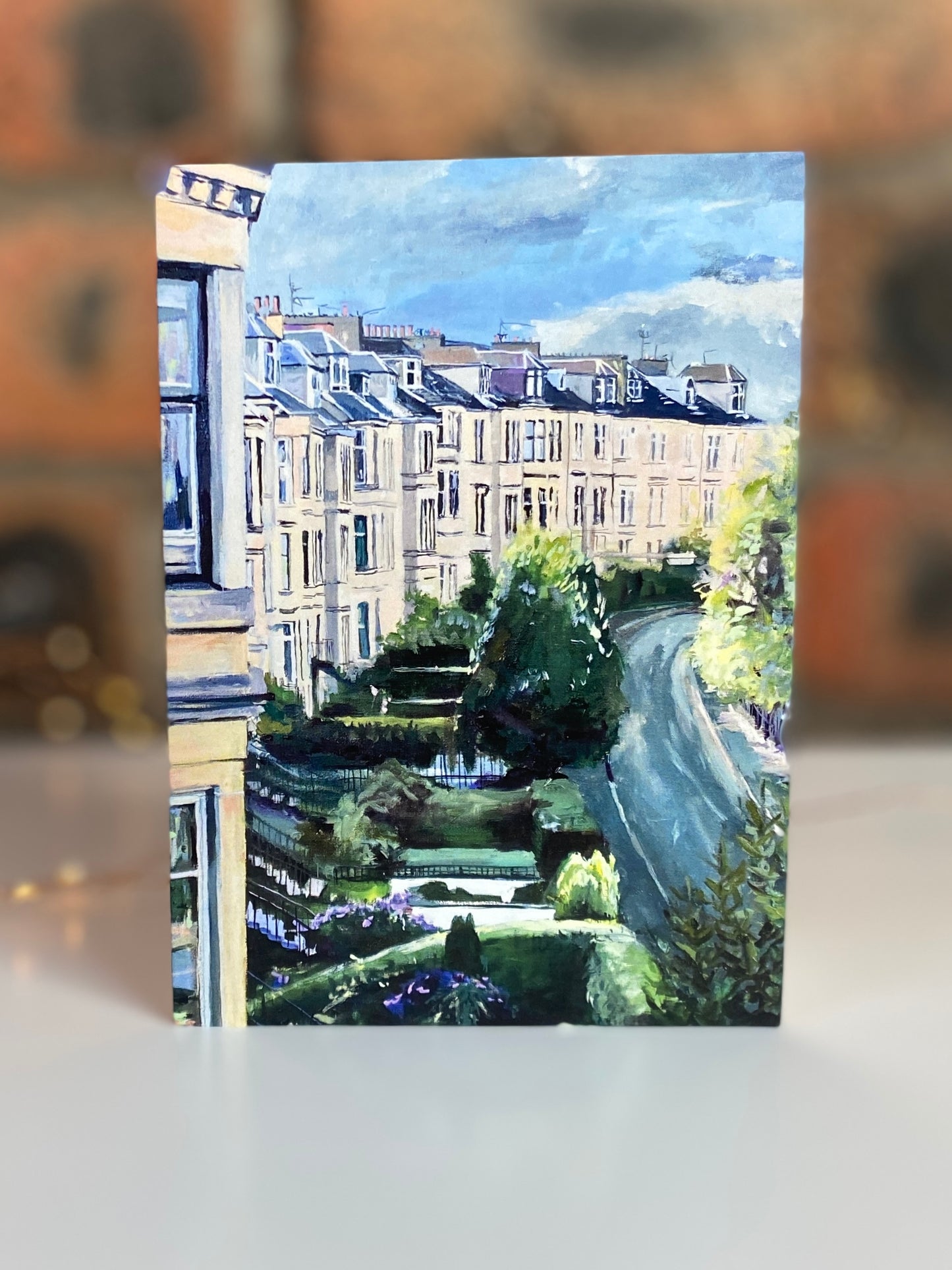 Hayburn Crescent, Glasgow, Greeting Card