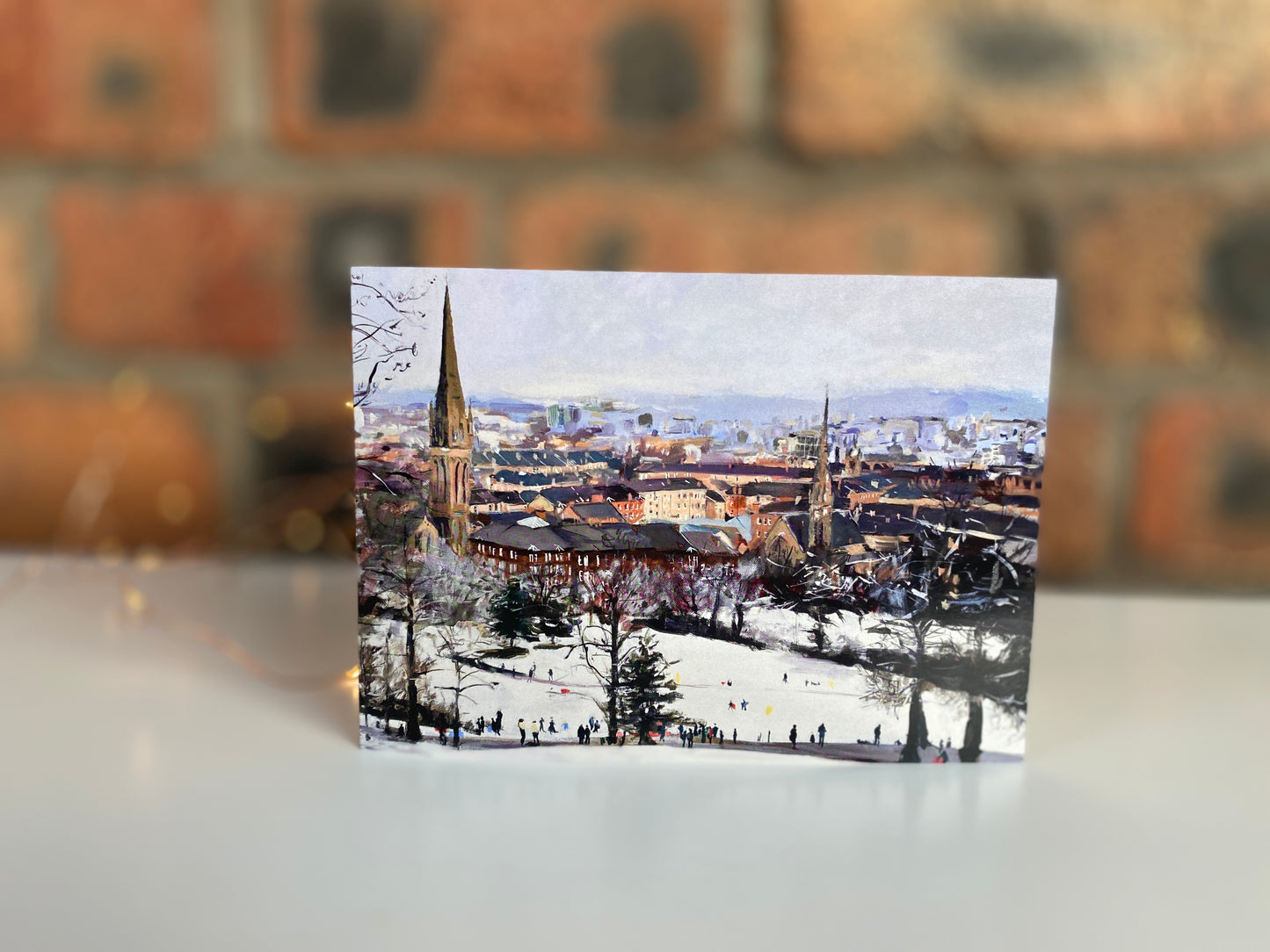 Queens Park In the Snow, Glasgow Park, Greeting Card