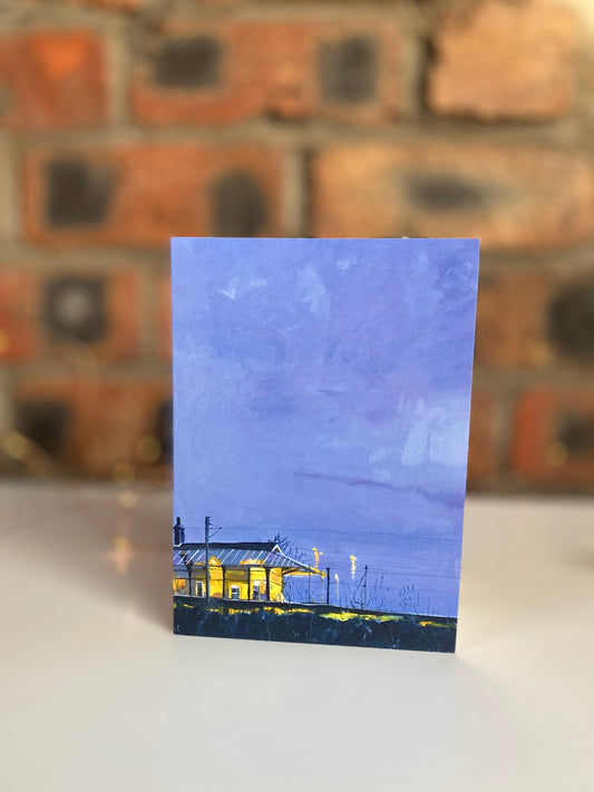 Cathcart Train Station, Glasgow, Greeting Card