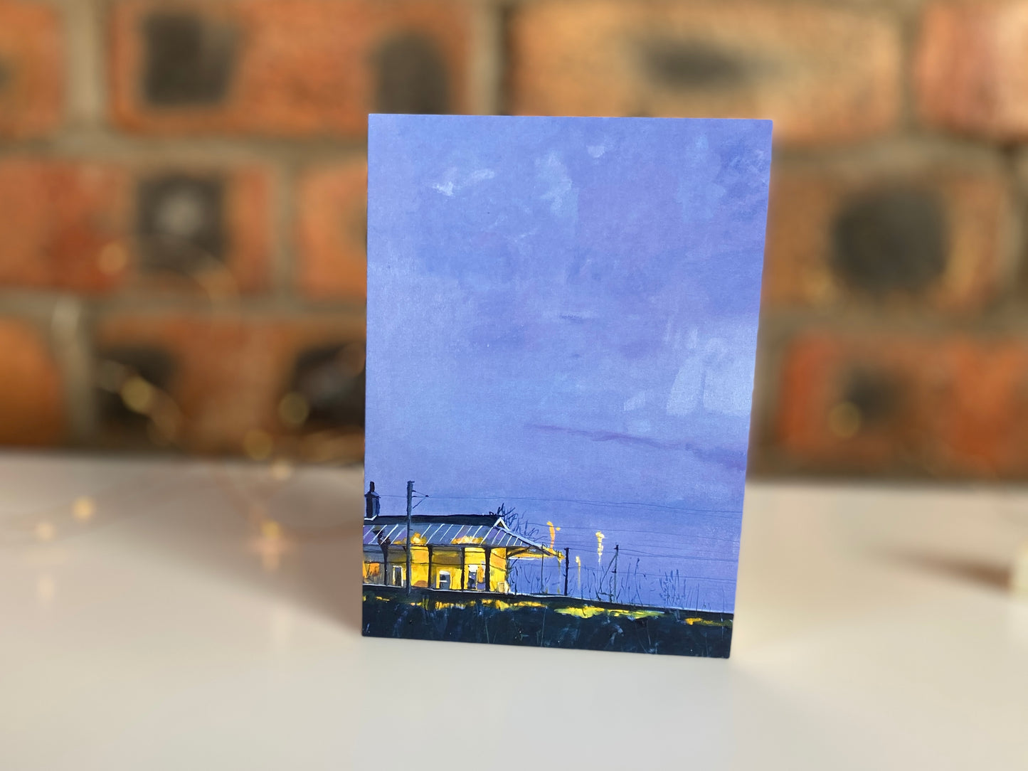 Cathcart Train Station, Glasgow, Greeting Card