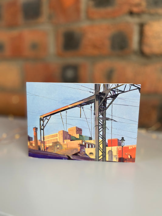 Coming Into Central, Greeting Card