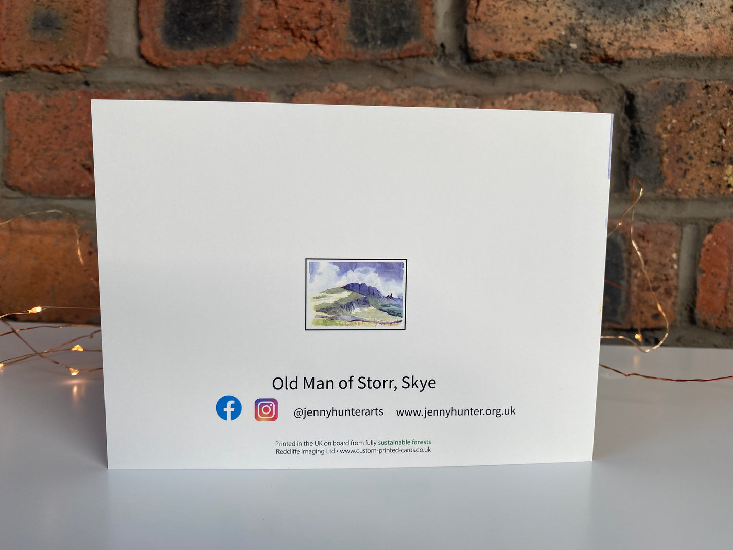 The Old Man of Storr, Isle of Skye, Greeting Card