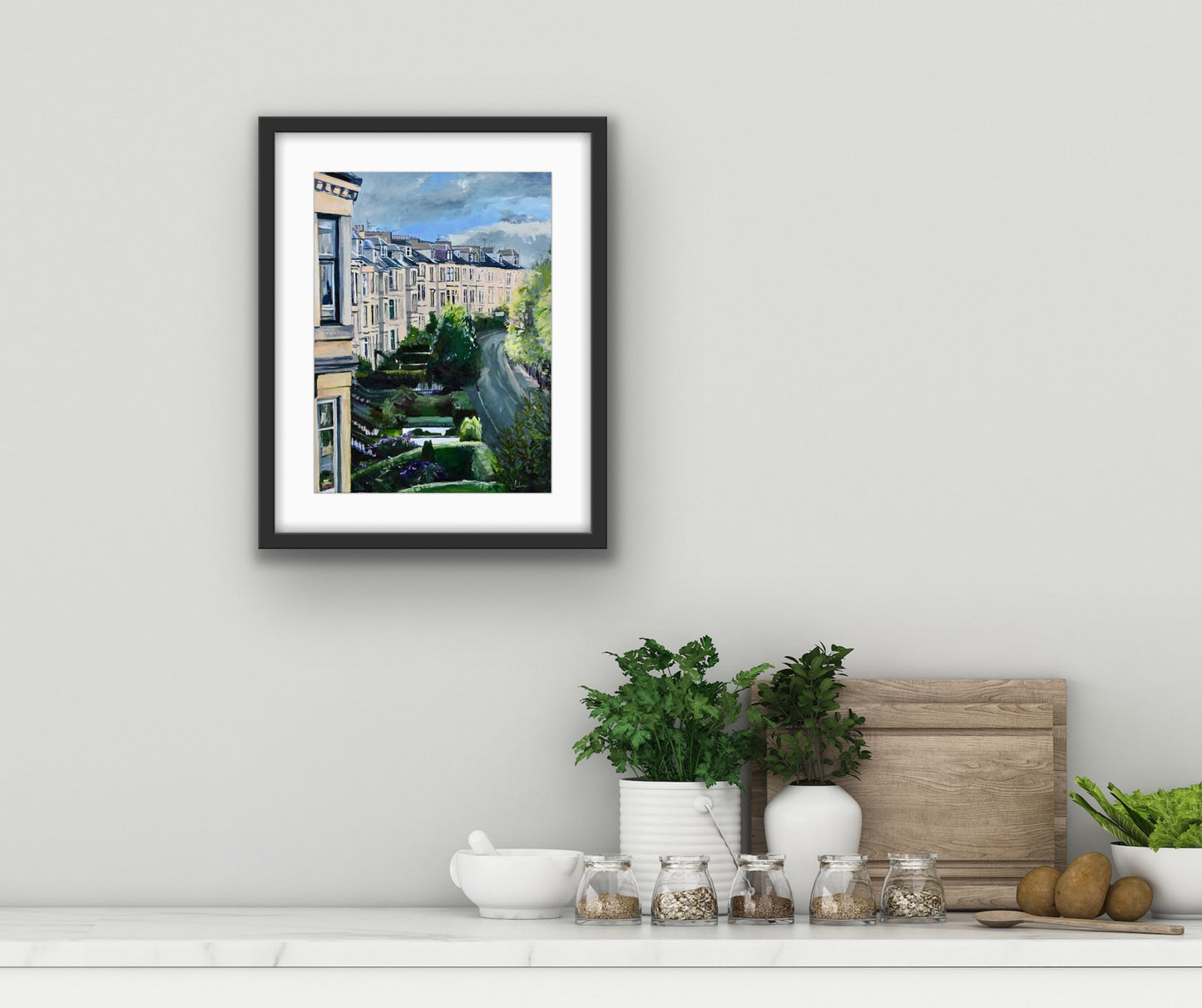 Hayburn Crescent, Glasgow, Fine Art Print on Paper