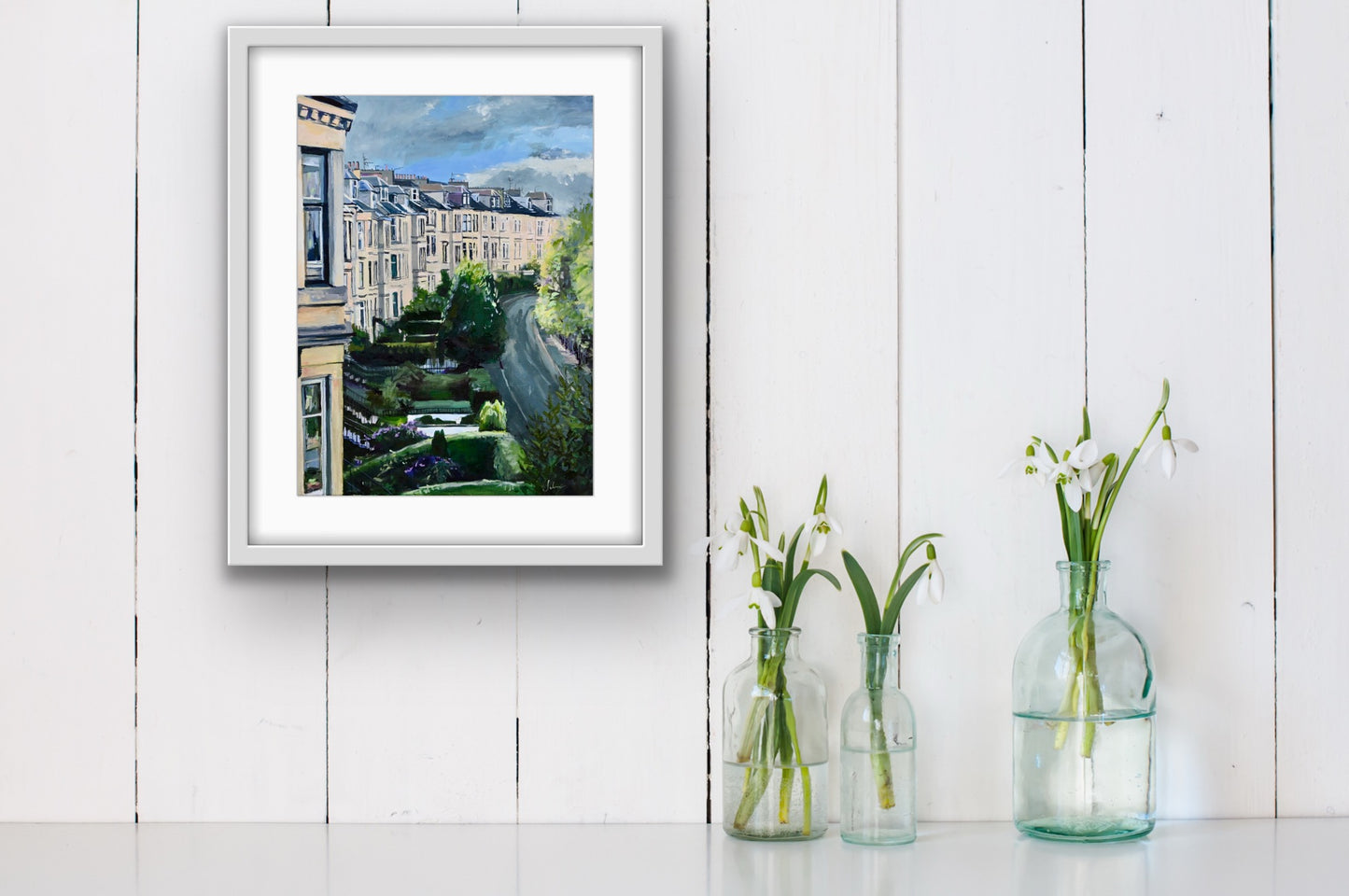 Hayburn Crescent, Glasgow, Fine Art Print on Paper