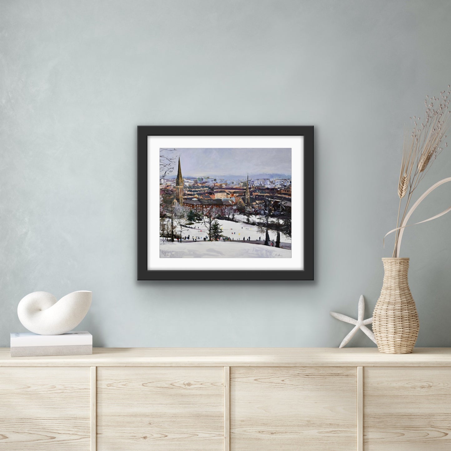 Queens Park In the Snow, Glasgow Park, Fine Art Print