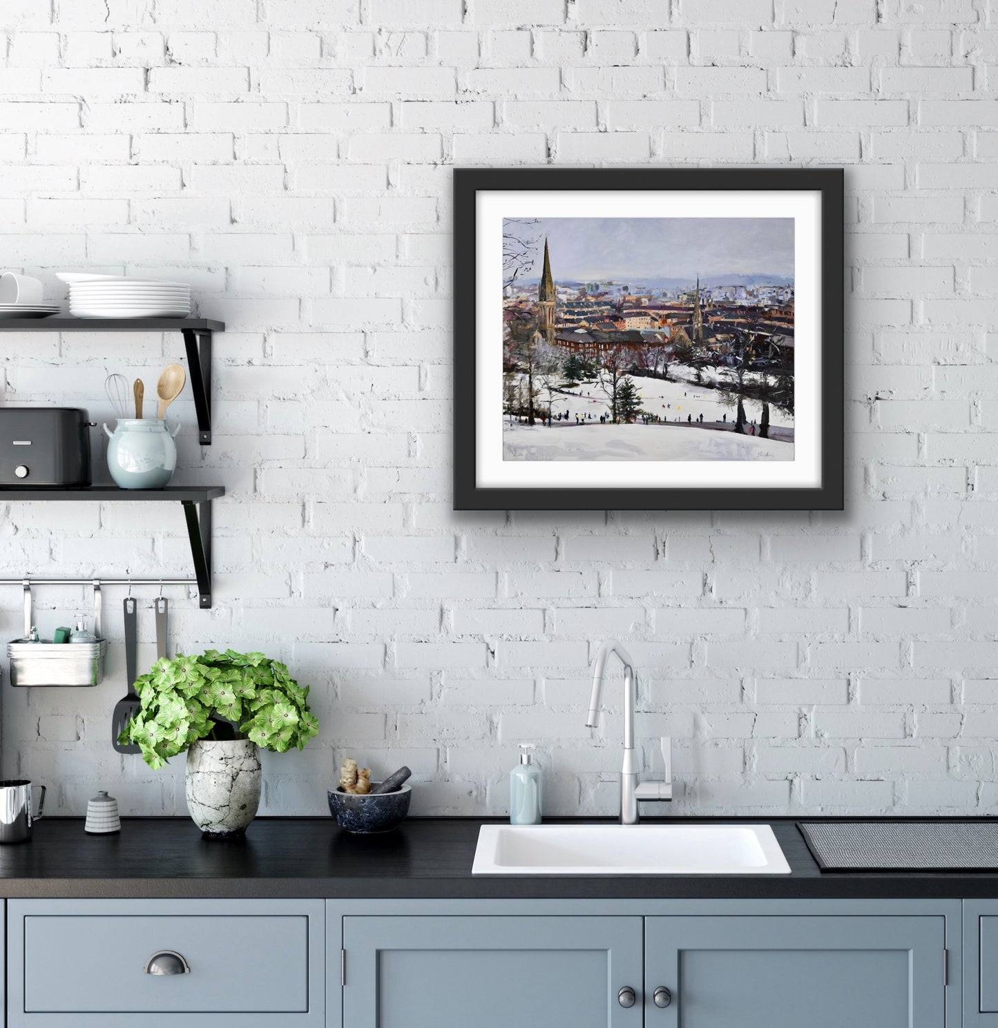 Queens Park In the Snow, Glasgow Park, Fine Art Print