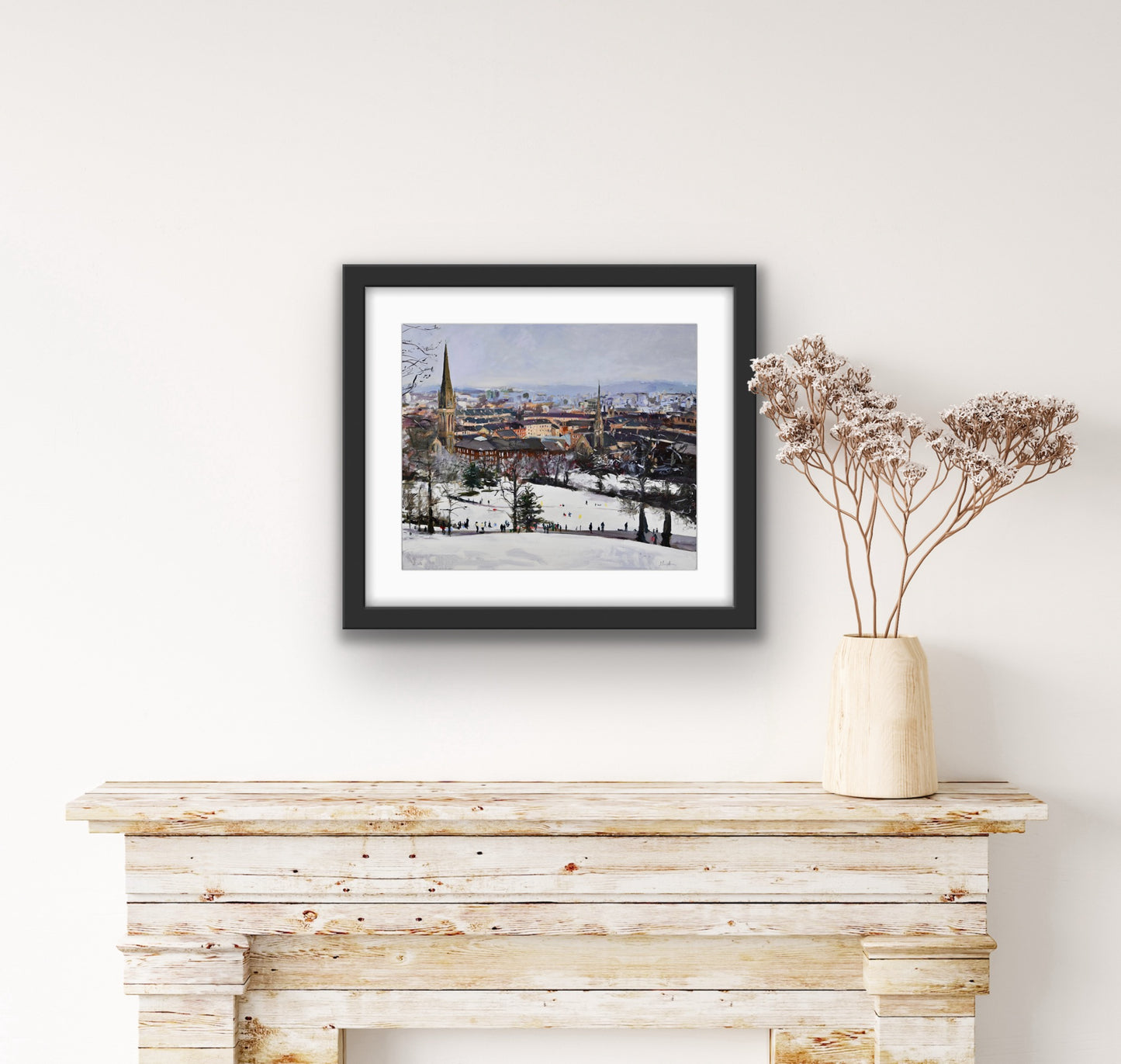 Queens Park In the Snow, Glasgow Park, Fine Art Print