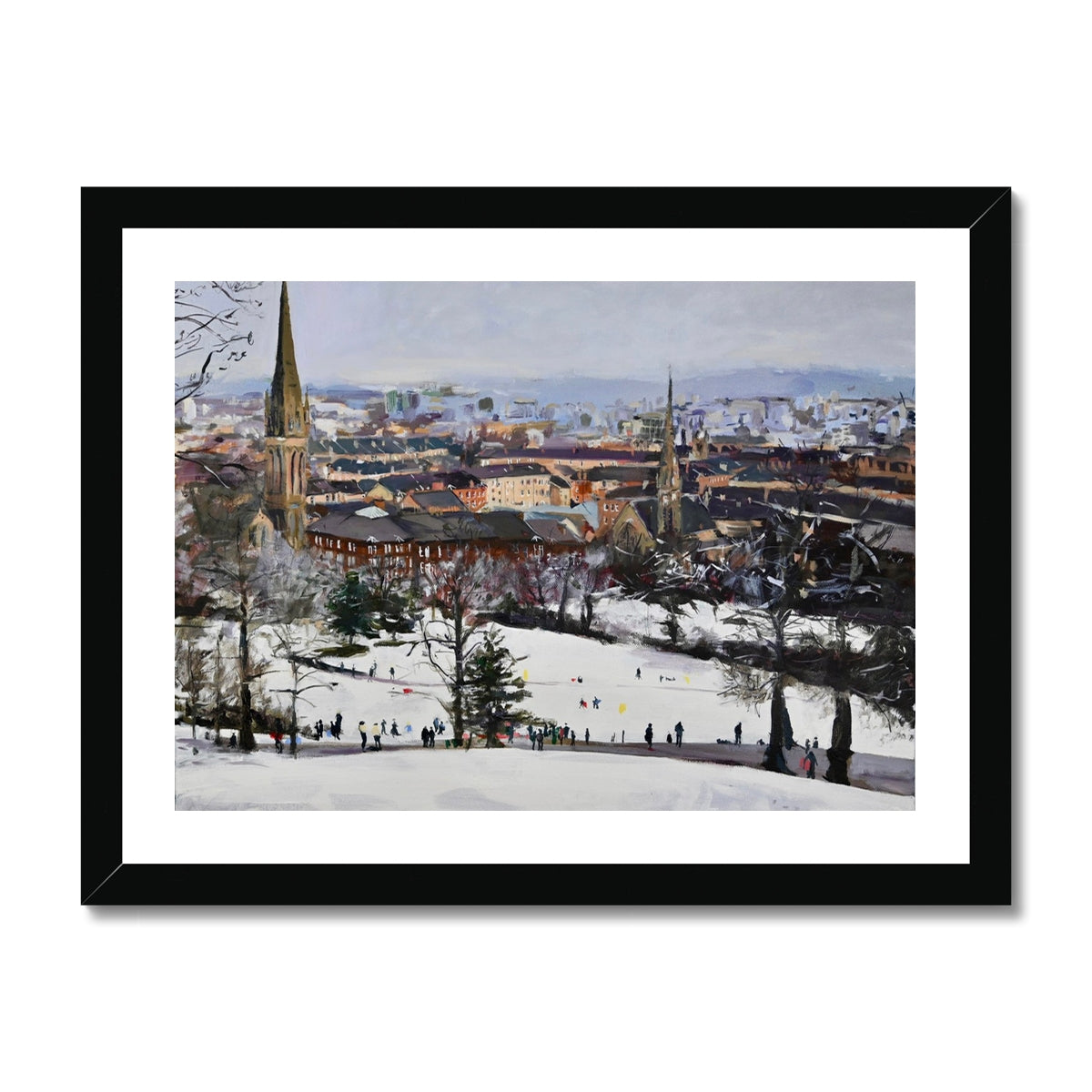 Queens Park In the Snow, Glasgow Park, Fine Art Print