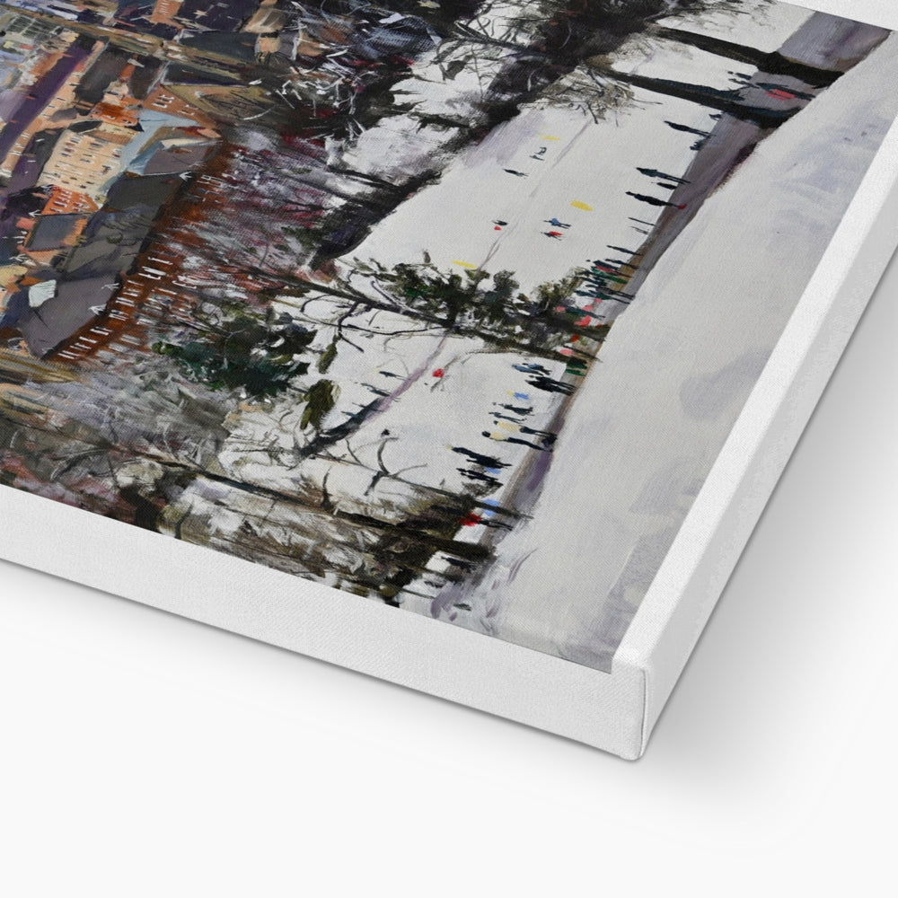 Queens Park In the Snow, Fine Art Canvas Print