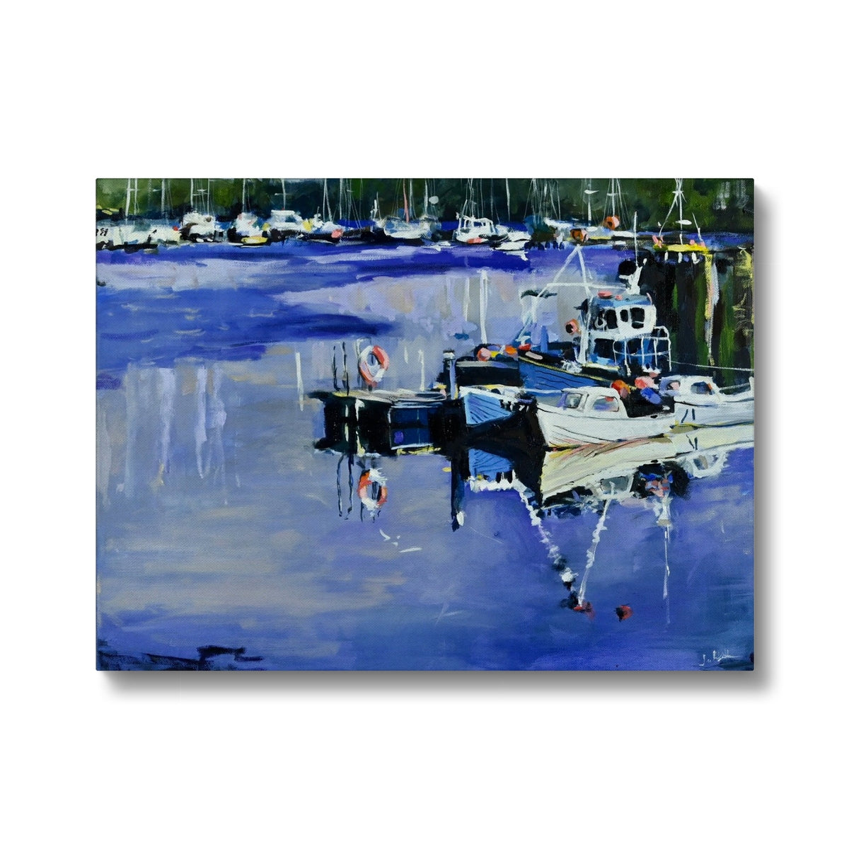 Tarbert Boats, West Coast Scotland, Fine Art Print on Canvas