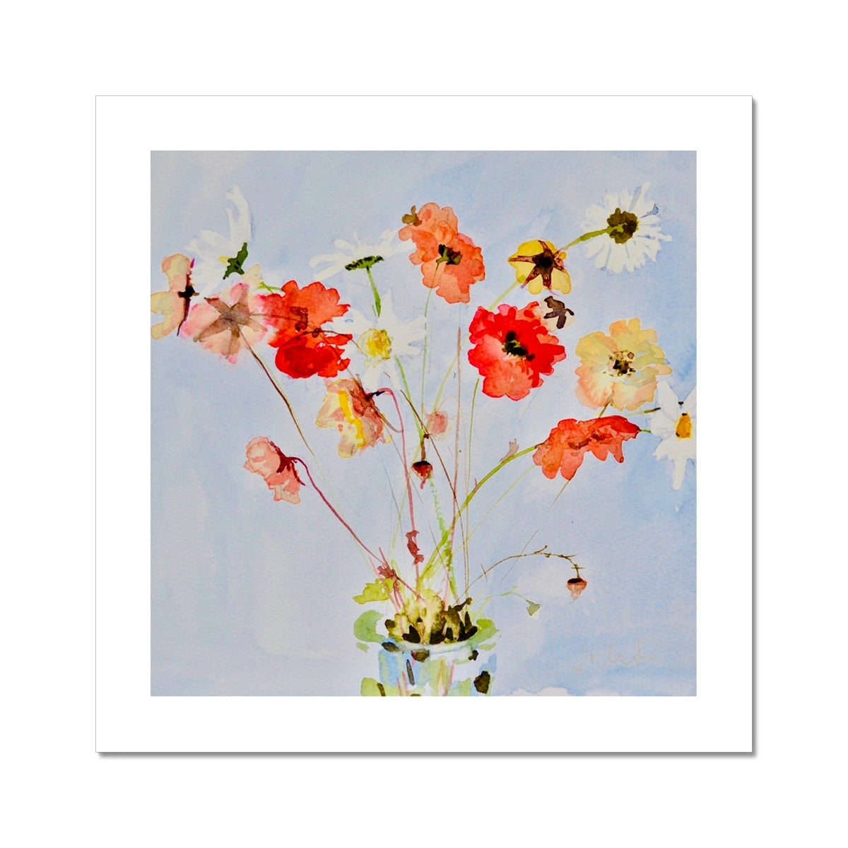 Wild Flowers, Fine Art Print on Paper