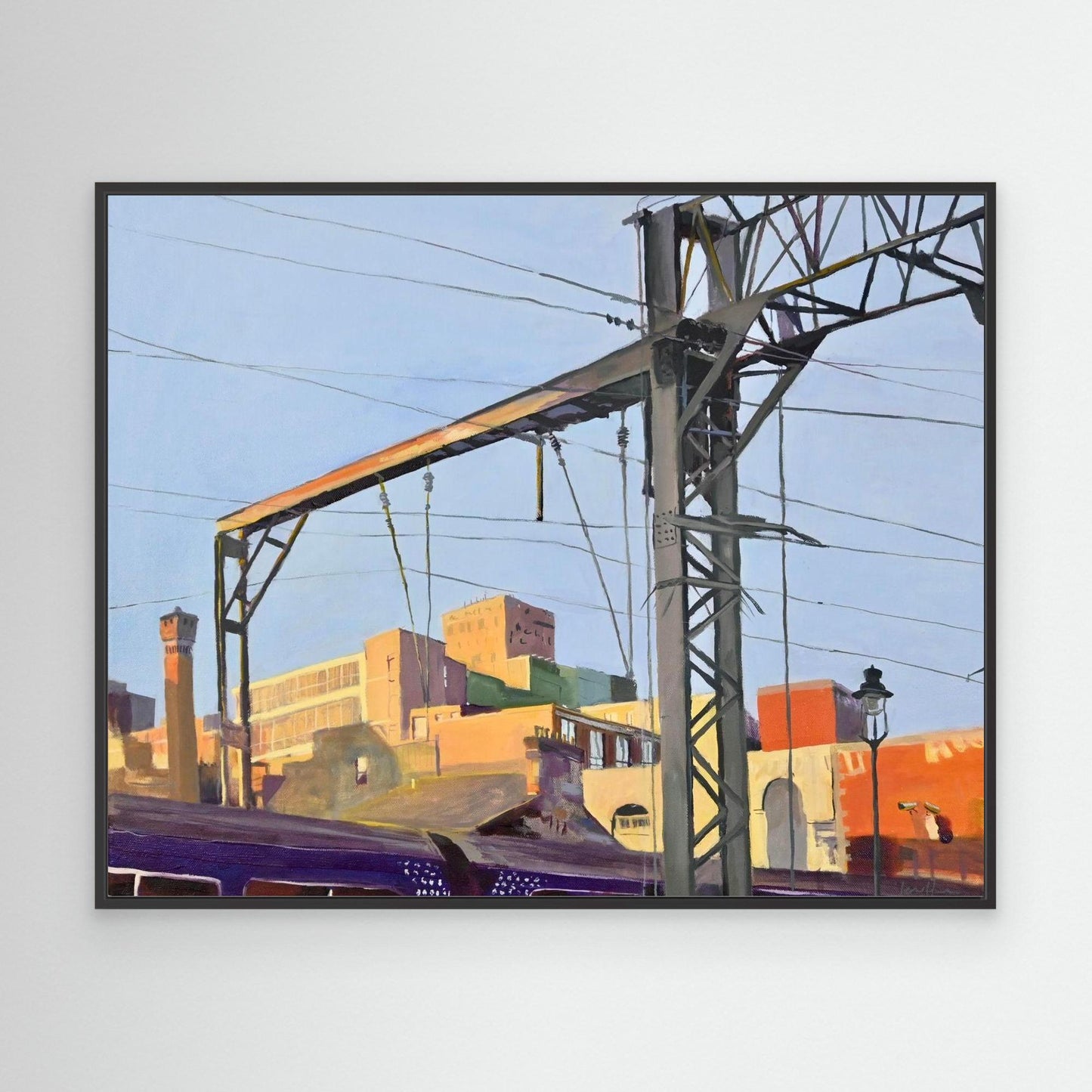 Coming into Central Train Station, Fine Art Canvas Print