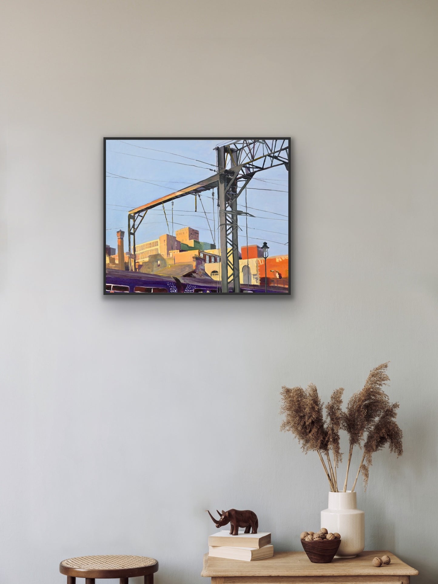 Coming into Central Train Station, Fine Art Canvas Print