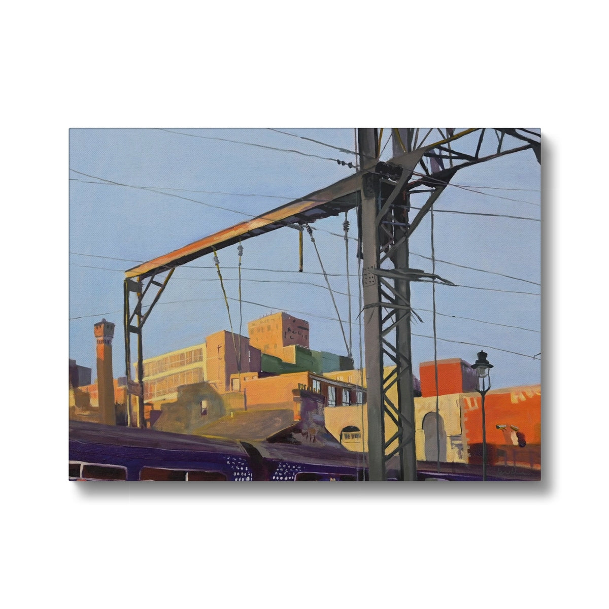 Coming into Central Train Station, Fine Art Canvas Print