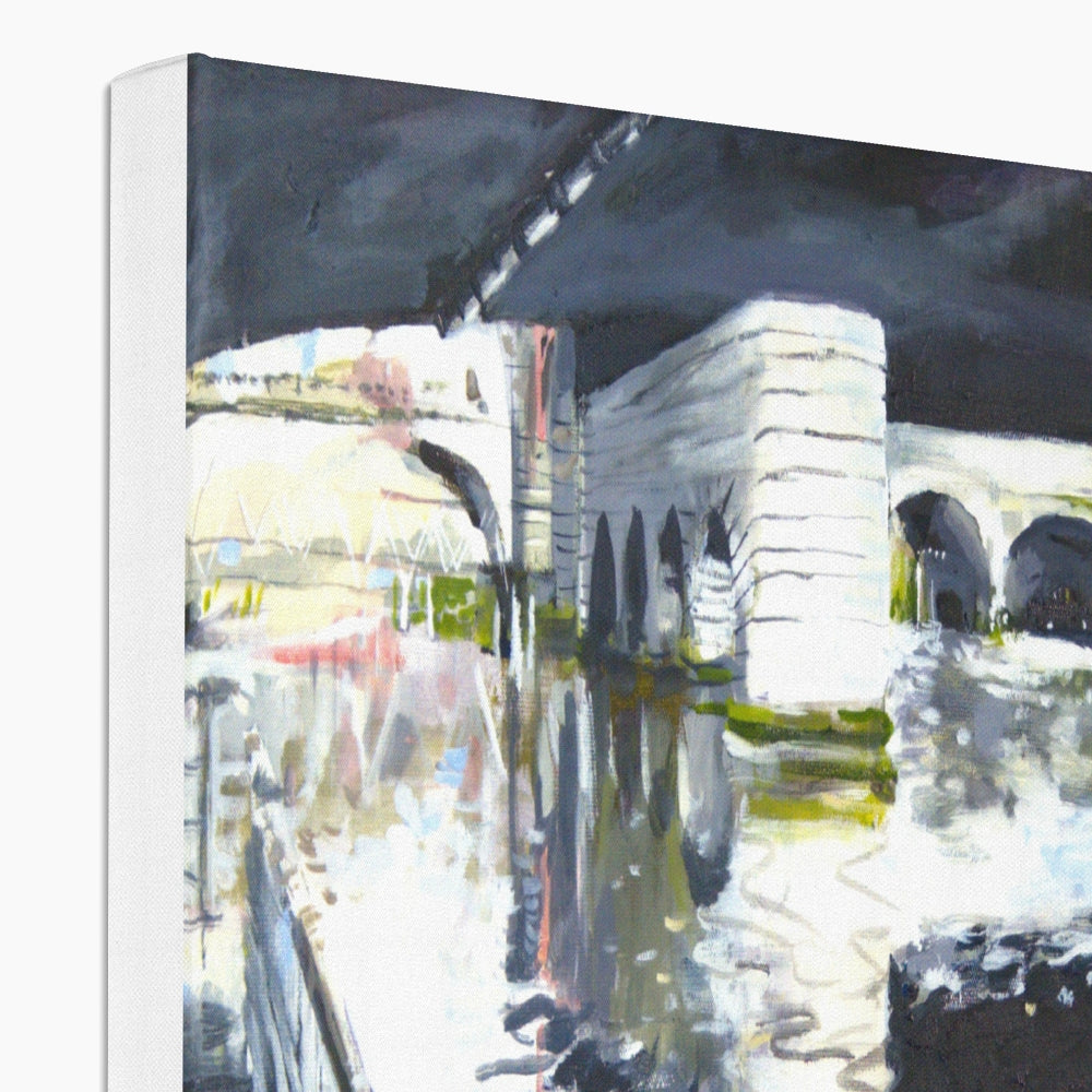 Under The Bridge, Fine Art Print on Canvas