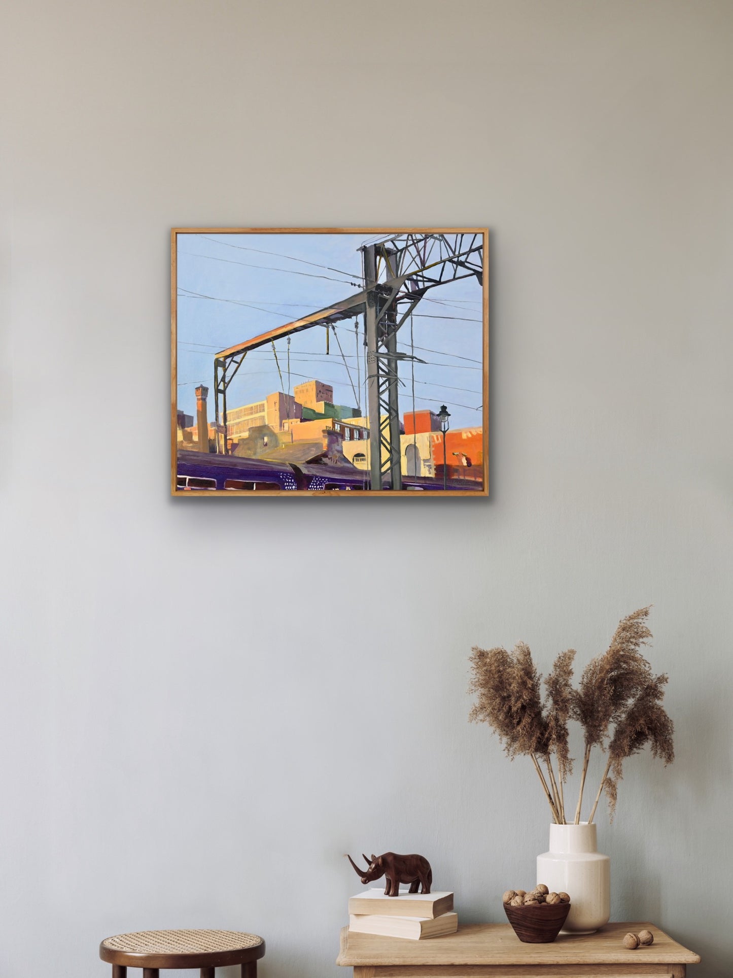 Coming into Central Train Station, Fine Art Canvas Print