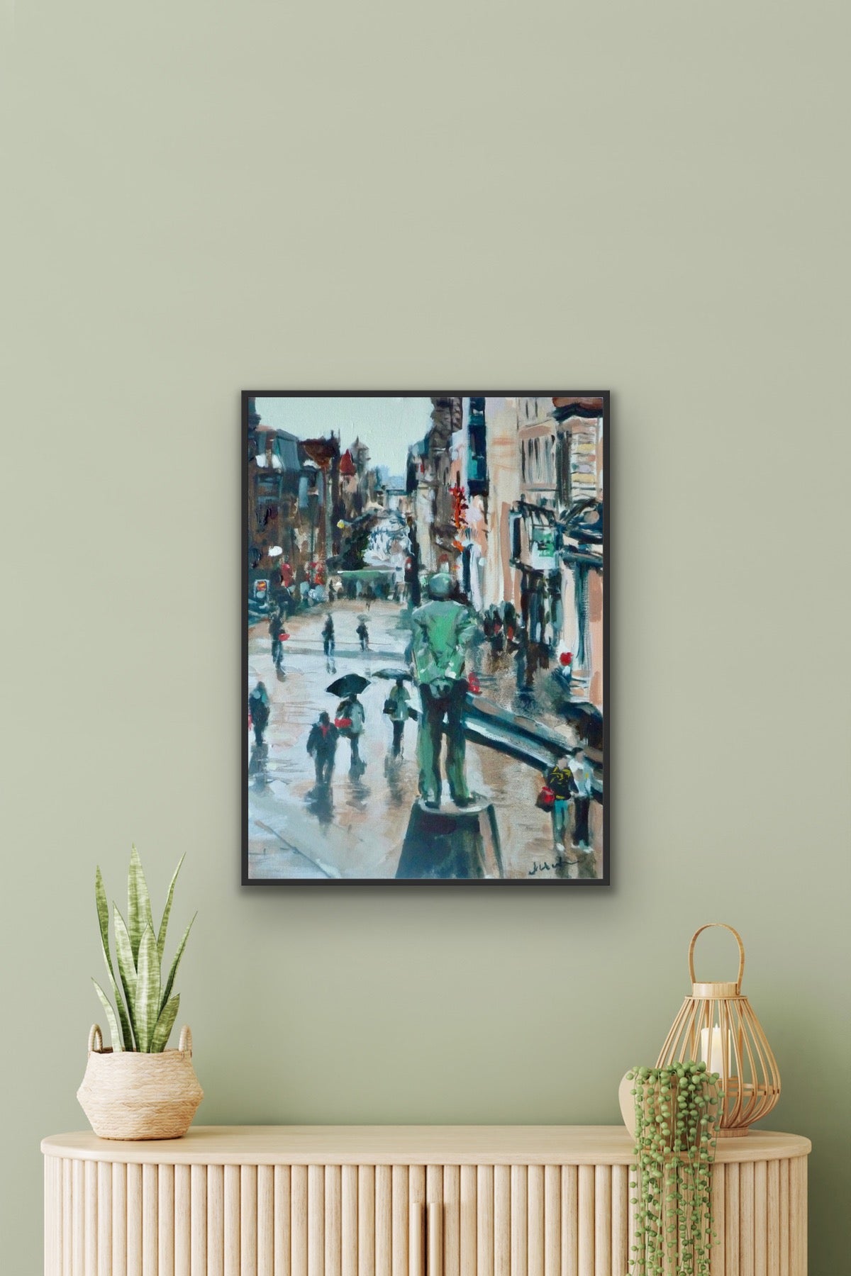 Donald Dewar, Glasgow, Fine Art Print on Canvas