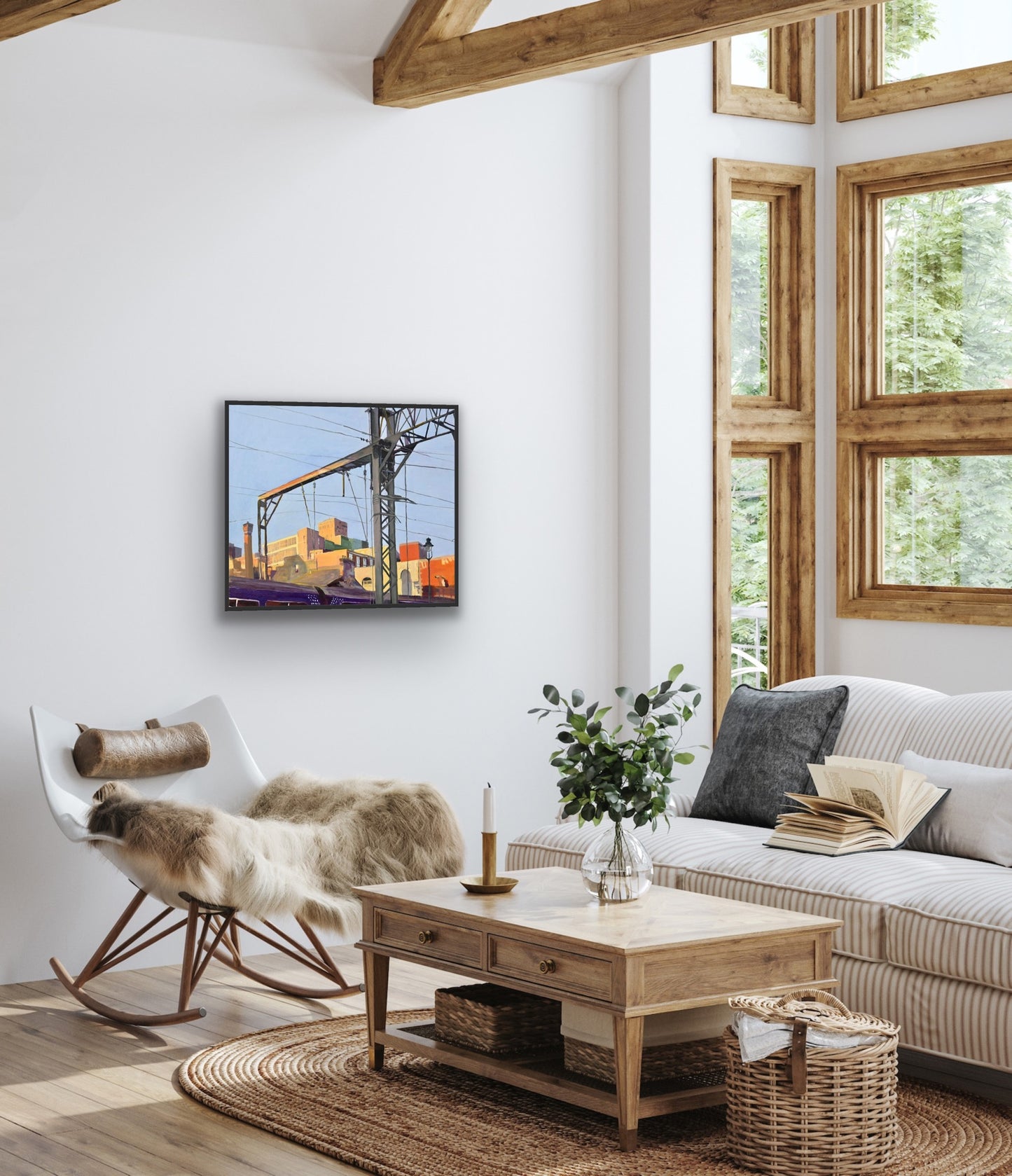 Coming into Central Train Station, Fine Art Canvas Print