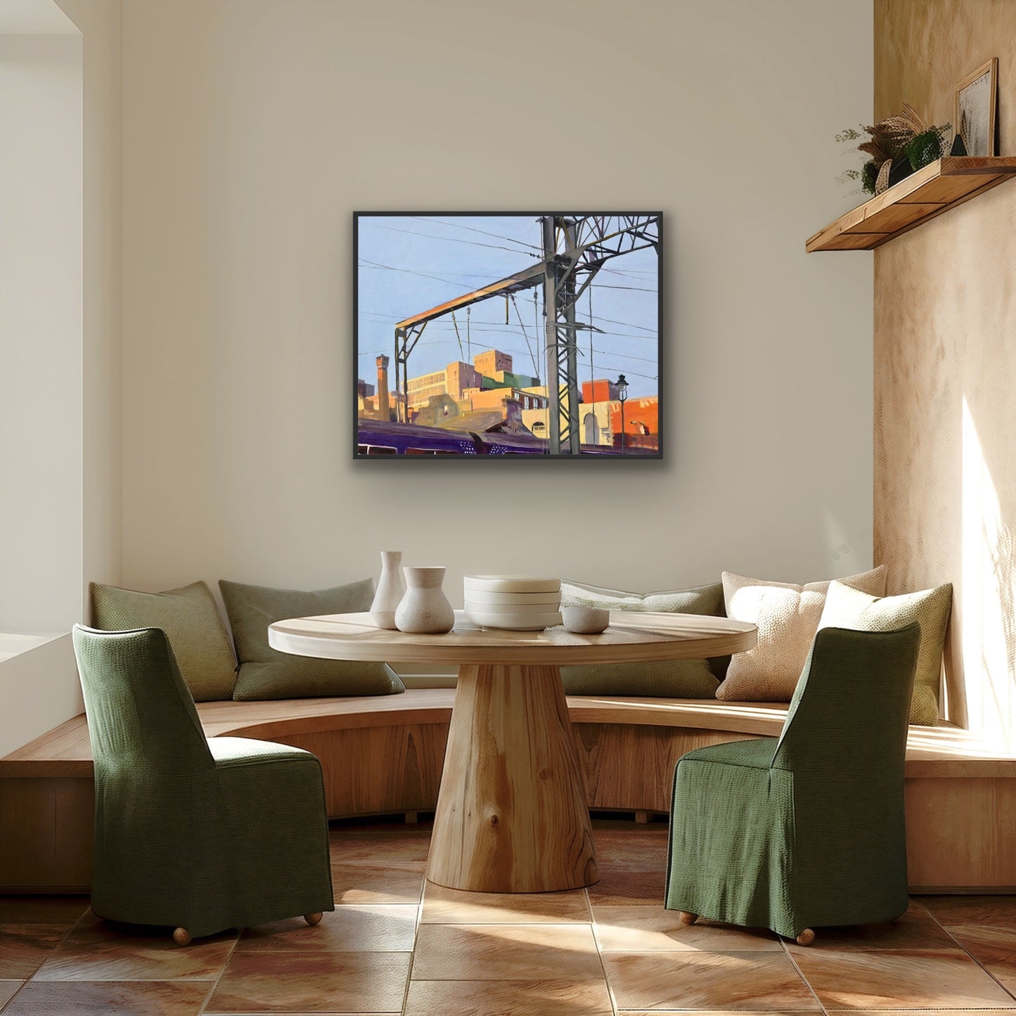 Coming into Central Train Station, Fine Art Canvas Print