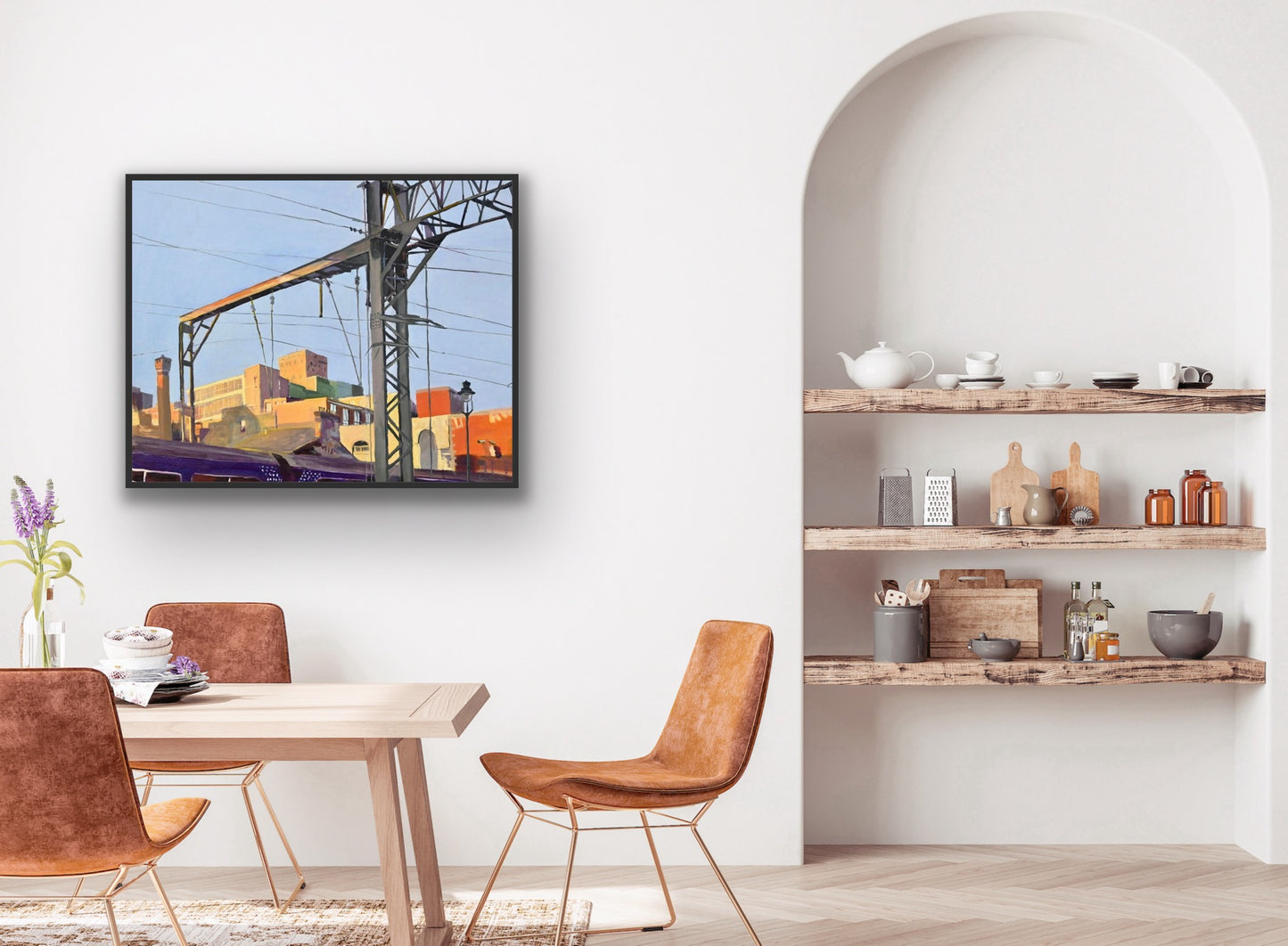 Coming into Central Train Station, Fine Art Canvas Print