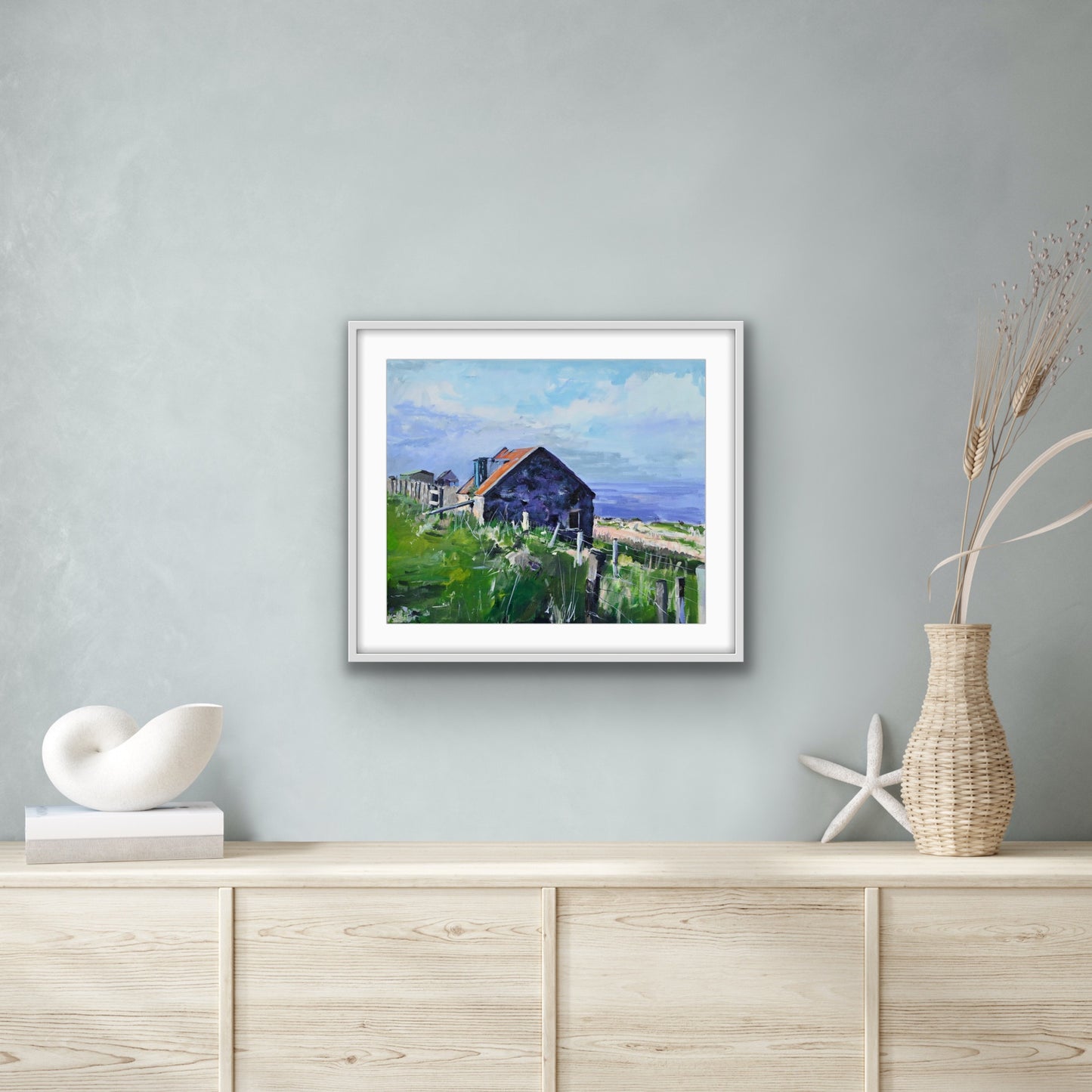 Tin Roof, Geary, Skye, Fine Art Print Framed Print
