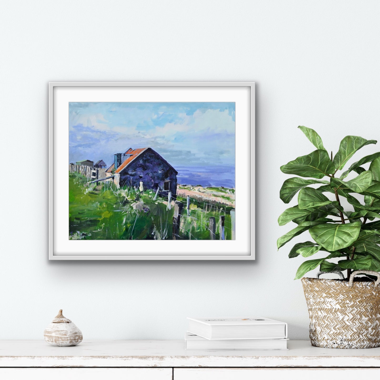 Tin Roof, Geary, Skye, Fine Art Print Framed Print