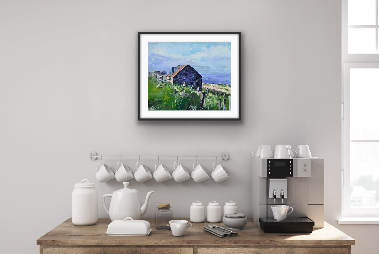 Tin Roof, Geary, Skye, Fine Art Print Framed Print