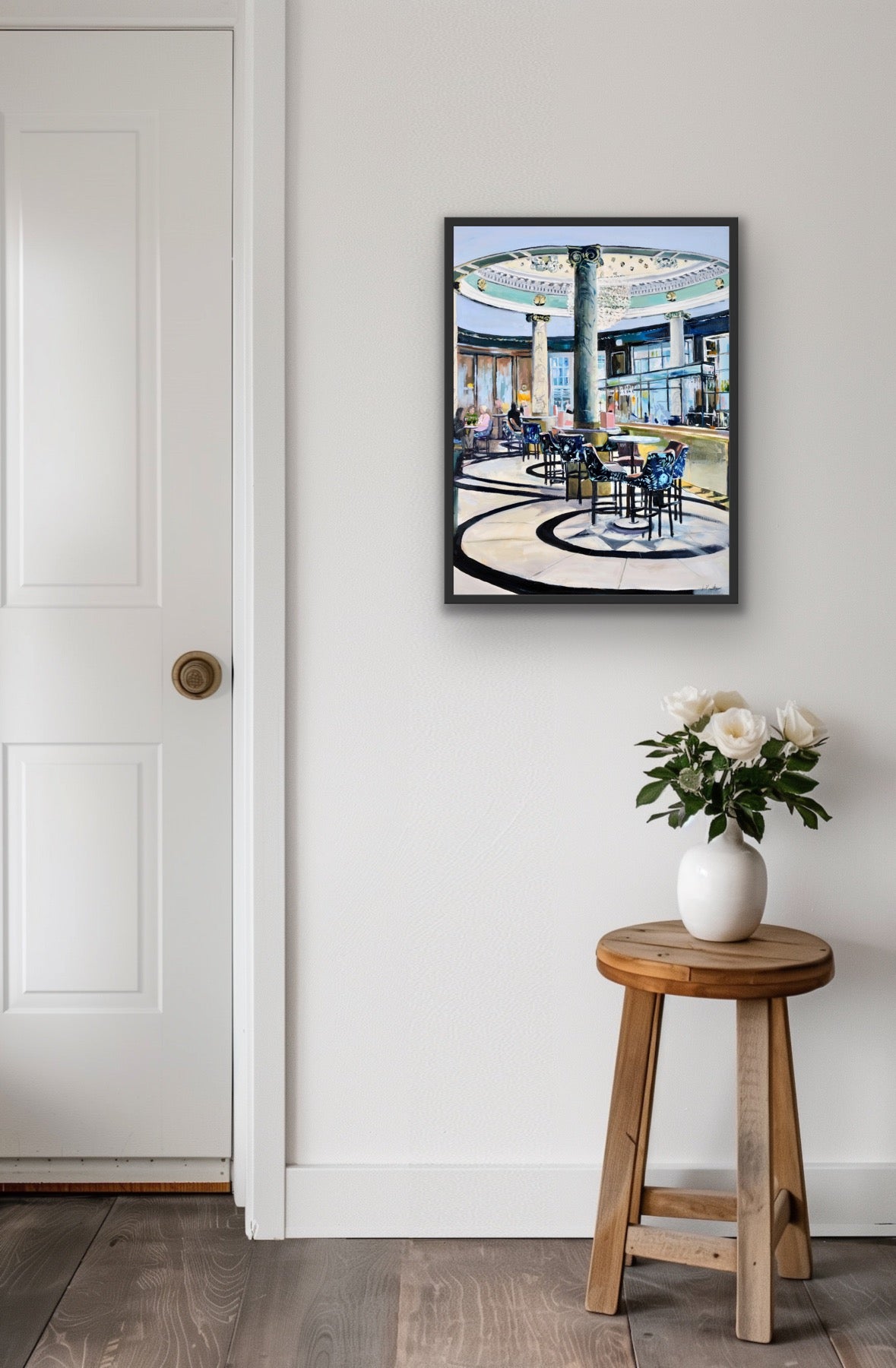 Champagne Bar, Glasgow Central, Fine Art Print on Canvas