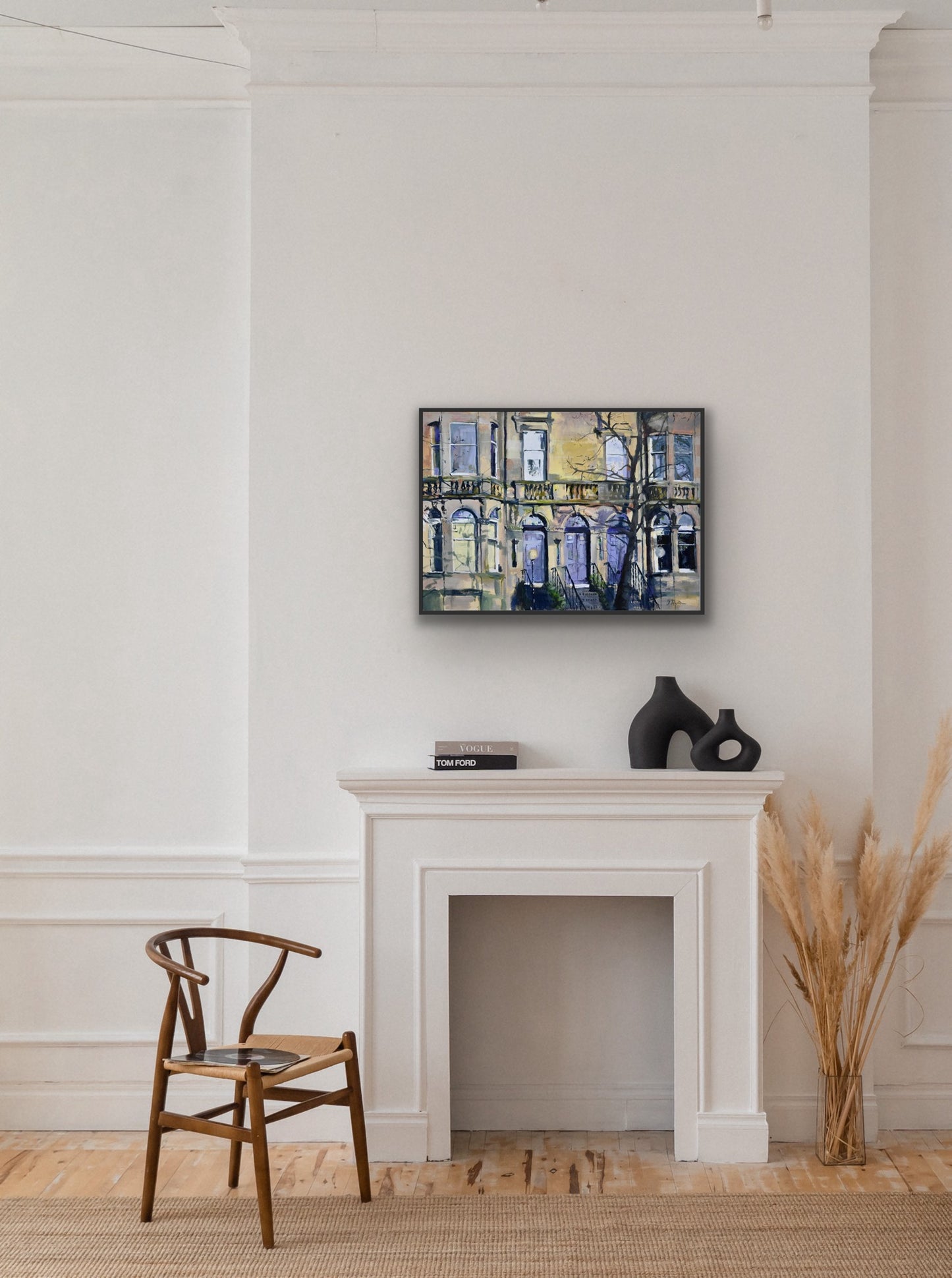 Queens Drive, Victorian Building, Fine Art Print on Canvas