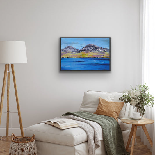 The Paps of Jura, Islay, Fine Art Print on Canvas