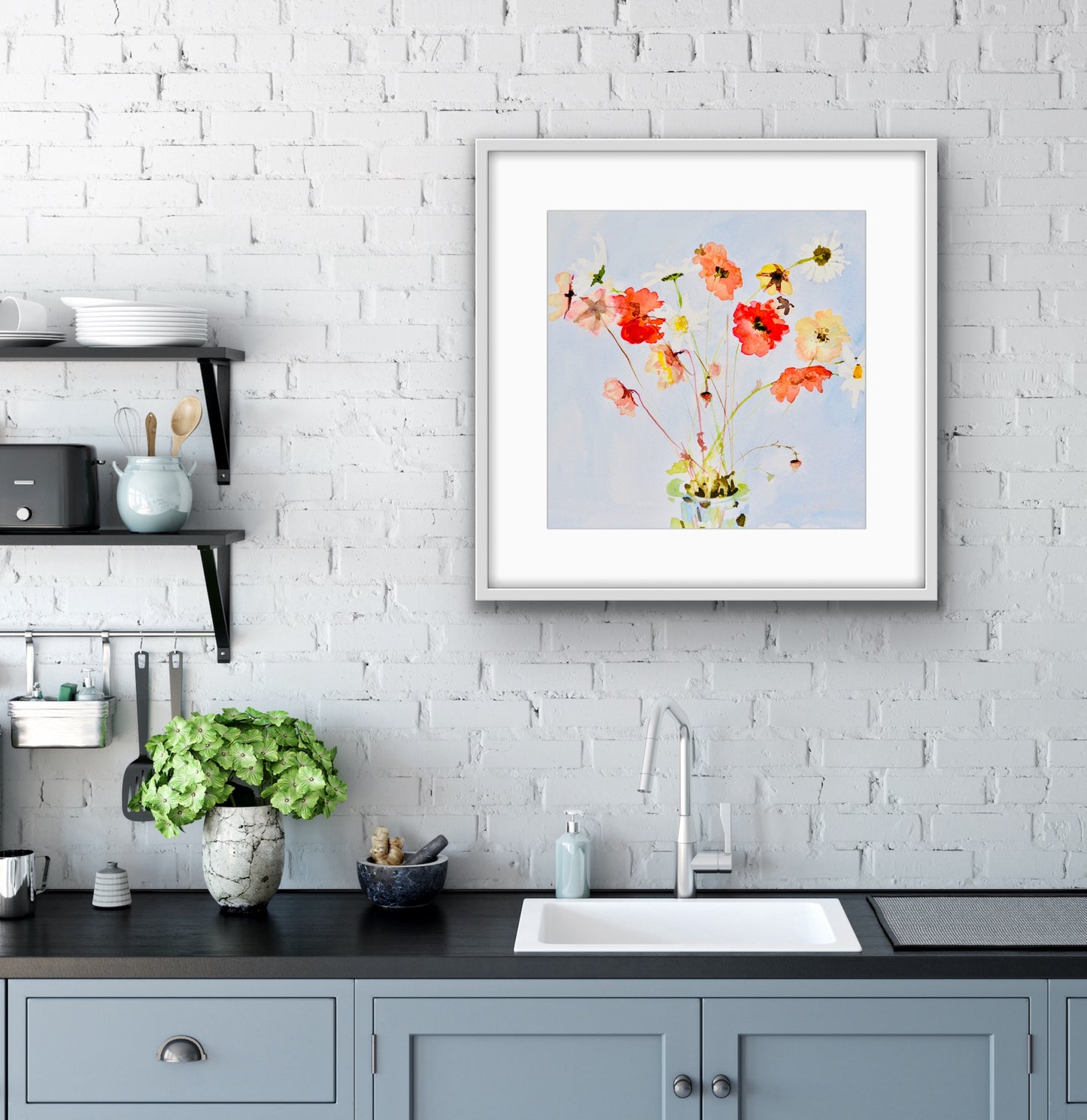 Wild Flowers, Fine Art Print on Paper