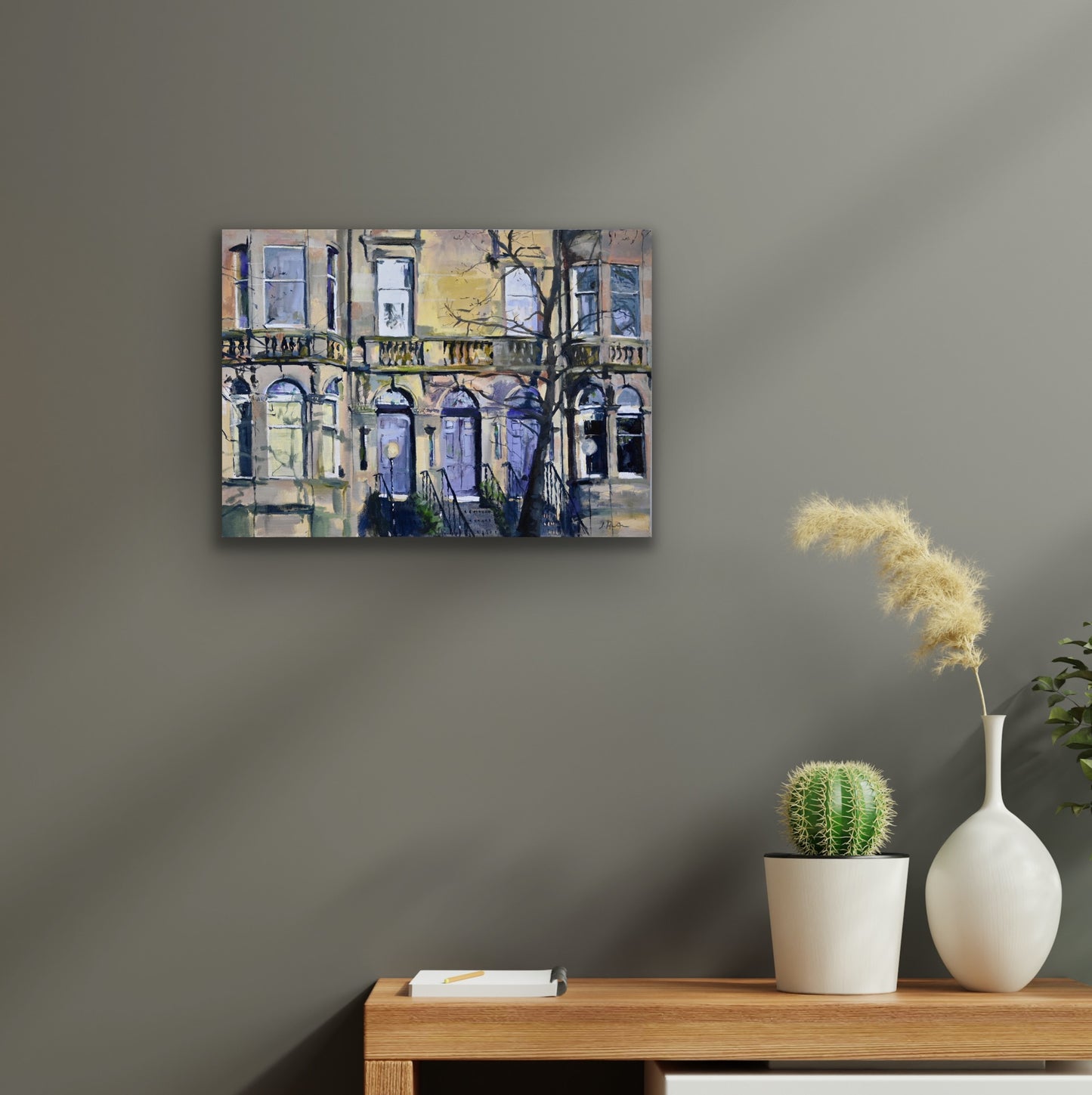 Queens Drive, Victorian Building, Fine Art Print on Canvas