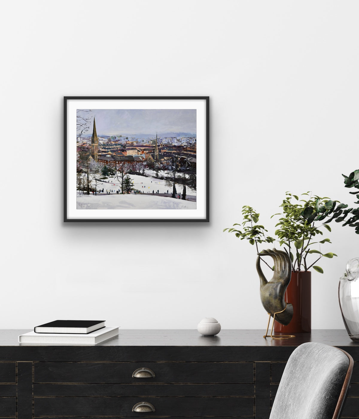 Queens Park In the Snow, Glasgow Park, Fine Art Print