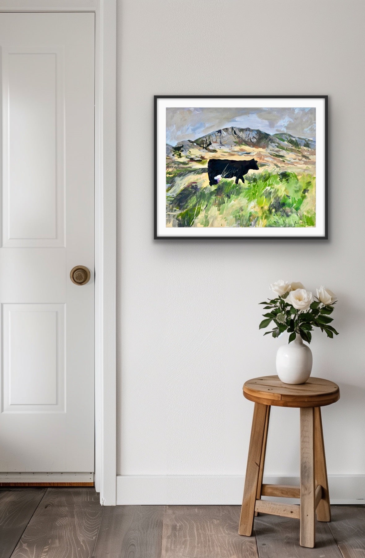 Colonsay Cow, Scottish Island | Fine Art Print on Paper | Highland Cow Hebridean Landscape | Jenny Hunter