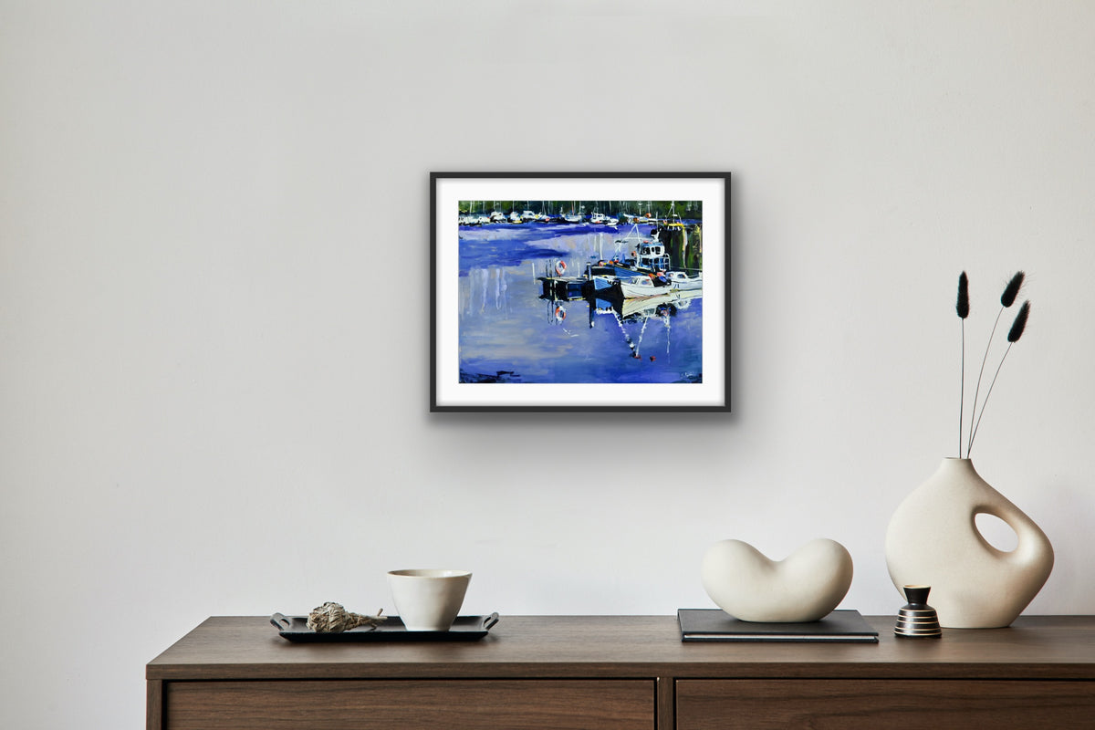 Tarbert Boats, Loch Fyne, West Coast Scotland | Fine Art Print on Paper | Fishing Village Harbour | Jenny Hunter