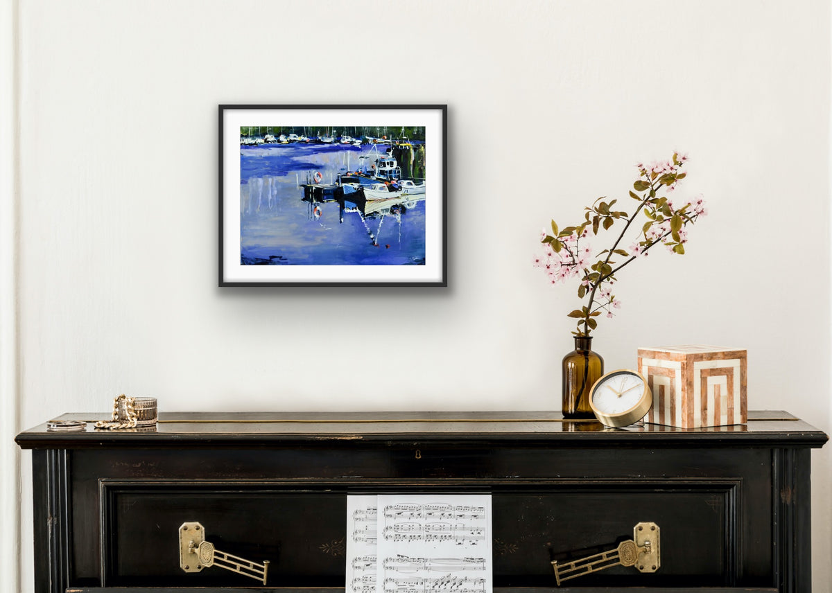 Tarbert Boats, Loch Fyne, West Coast Scotland | Fine Art Print on Paper | Fishing Village Harbour | Jenny Hunter