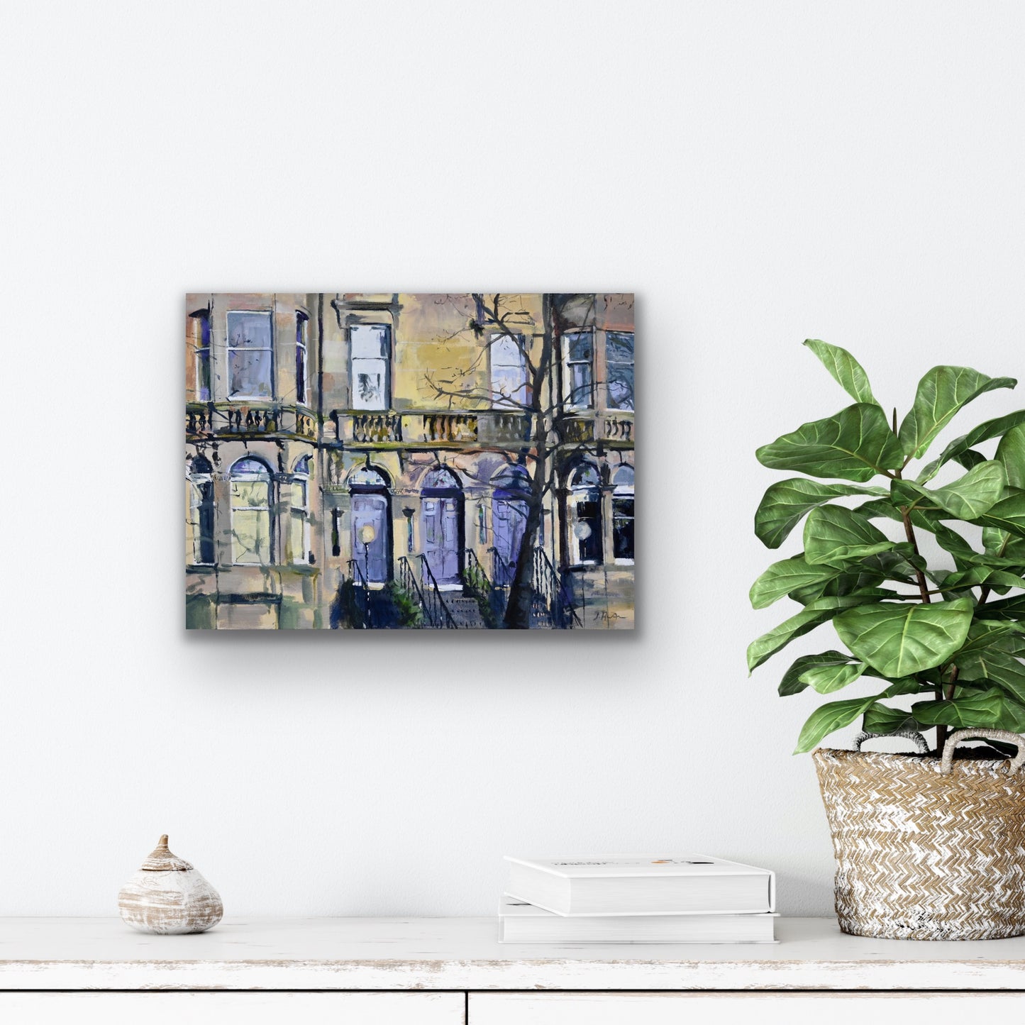 Queens Drive, Victorian Building, Fine Art Print on Canvas