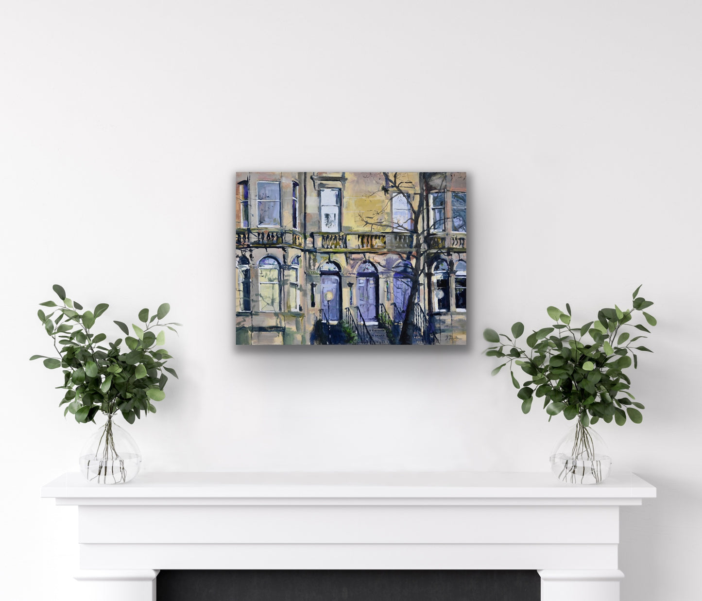 Queens Drive, Victorian Building, Fine Art Print on Canvas