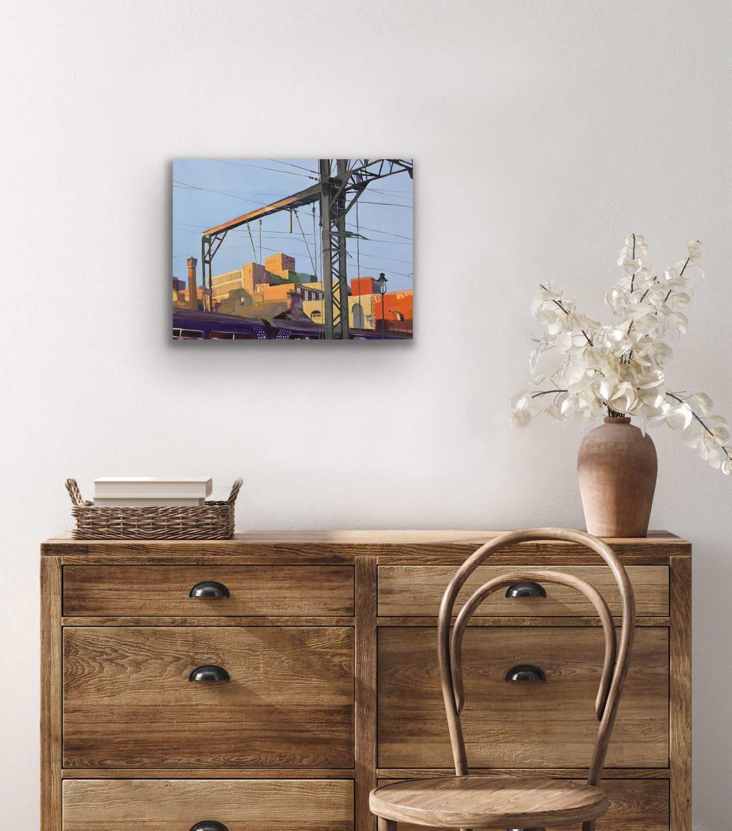 Coming into Central Train Station, Fine Art Canvas Print