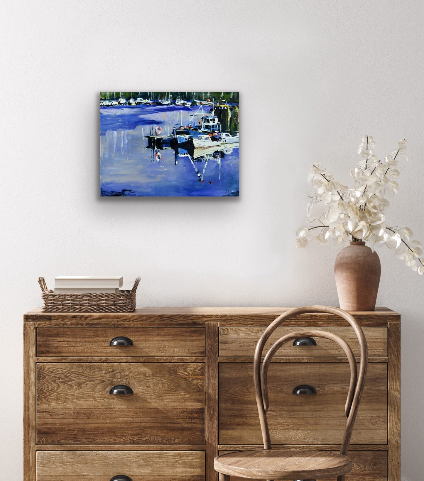 Tarbert Boats, West Coast Scotland, Fine Art Print on Canvas